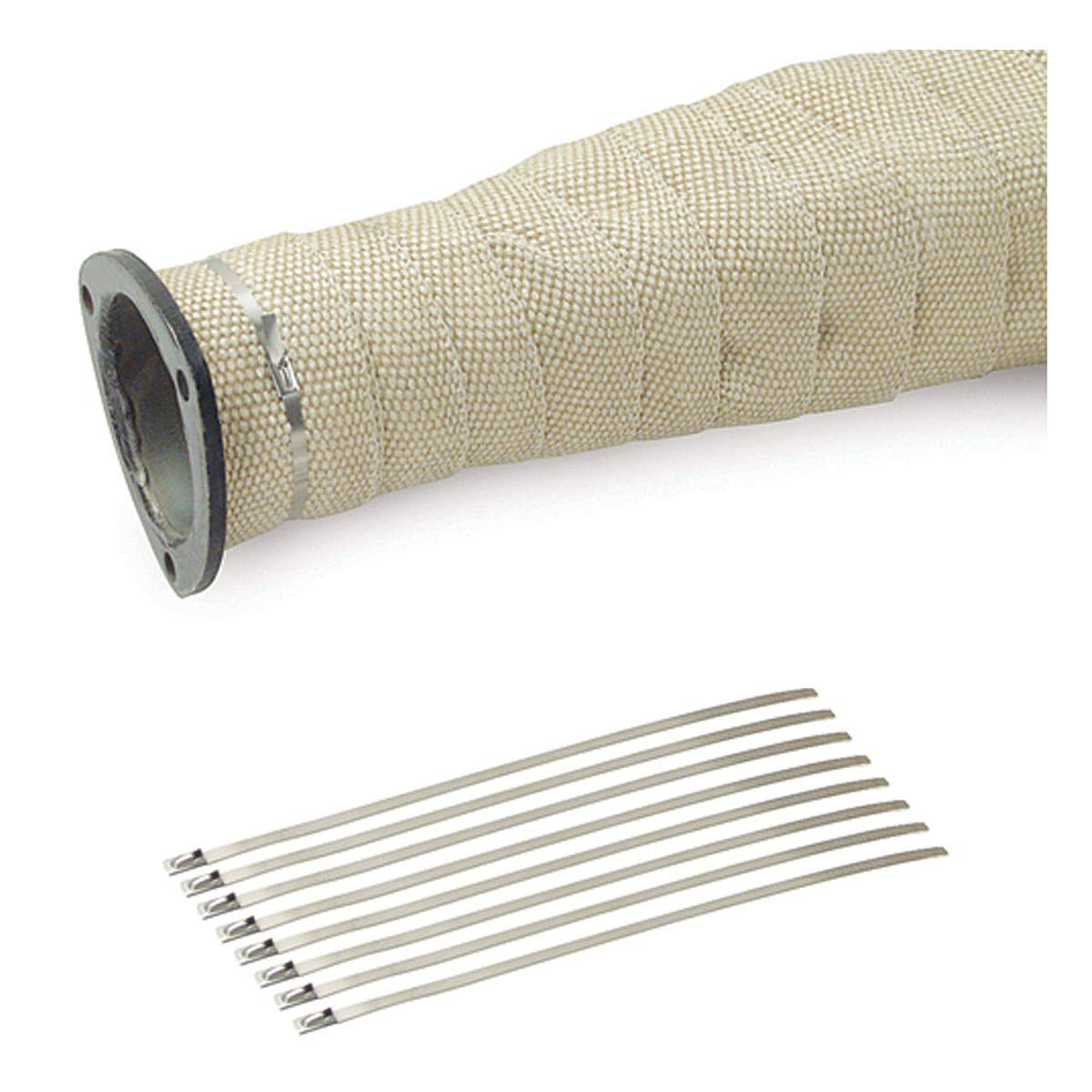 Dei Stainless Steel Exhaust Locking Ties, 8 Inch Long 9 Pack (2 Inch Diameter)