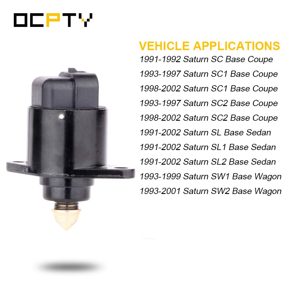 OCPTY 2H1300 New Idle Air Control Valve FIT for 1991 1992 for Saturn SC, 1993-2002 for Saturn SC1/ SC2, 1991 2002 for Saturn SL/