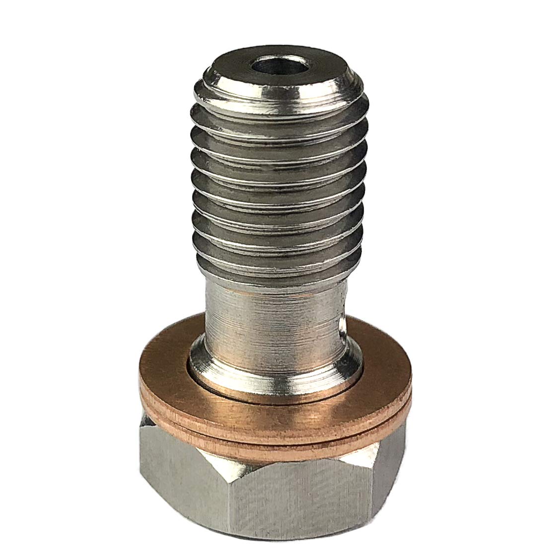 Stainless Steel M10X1.25 Banjo Bolts Brake Line Fittings Adapter M10 Metric Thread Single Banjo Bolt Universal