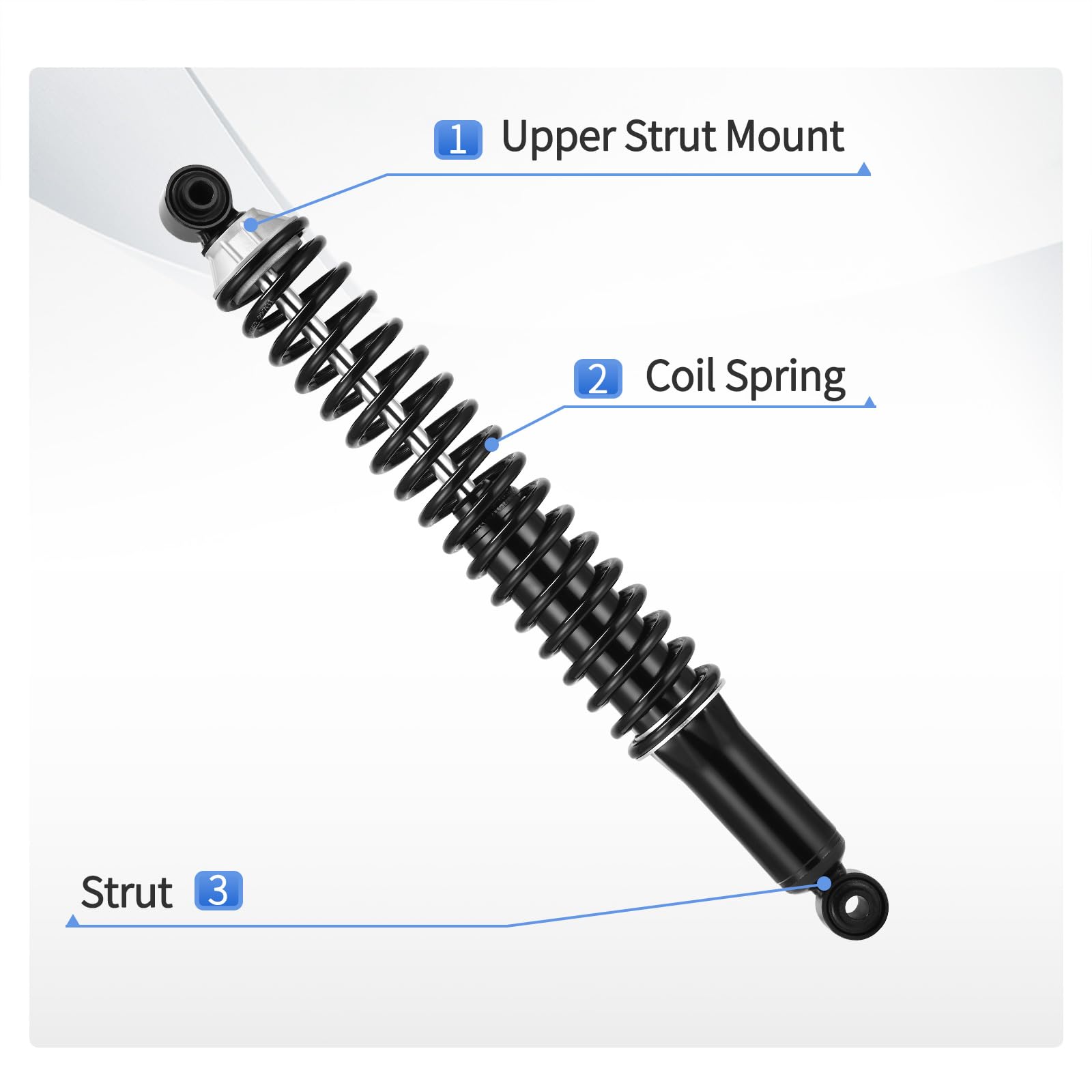 Yitamotor Rear Shocks Loaded Shocks And Struts Compatible With 2000-2006 Chevrolet Suburban 1500, 2000-2006 Chevrolet Tahoe, 200