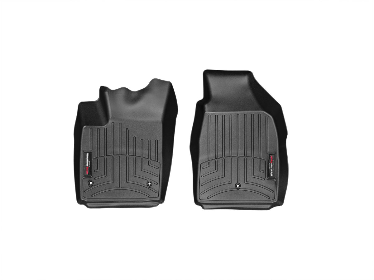 Weathertech Custom Fit Floorliners For Fiat 500E, 500, 500C - 1St Row (443691), Black