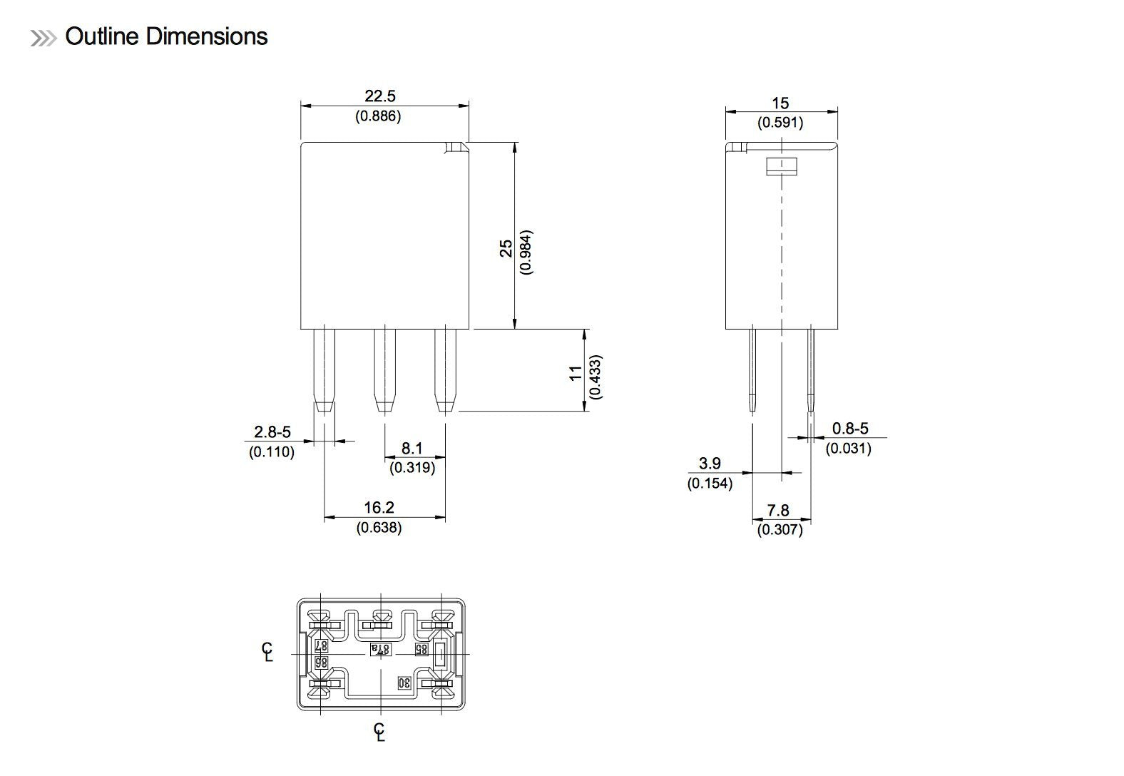Song Chuan 301-1A-C-R1-U03 12Vdc Micro 280 Spst 35A Relay (Pack Of 1)