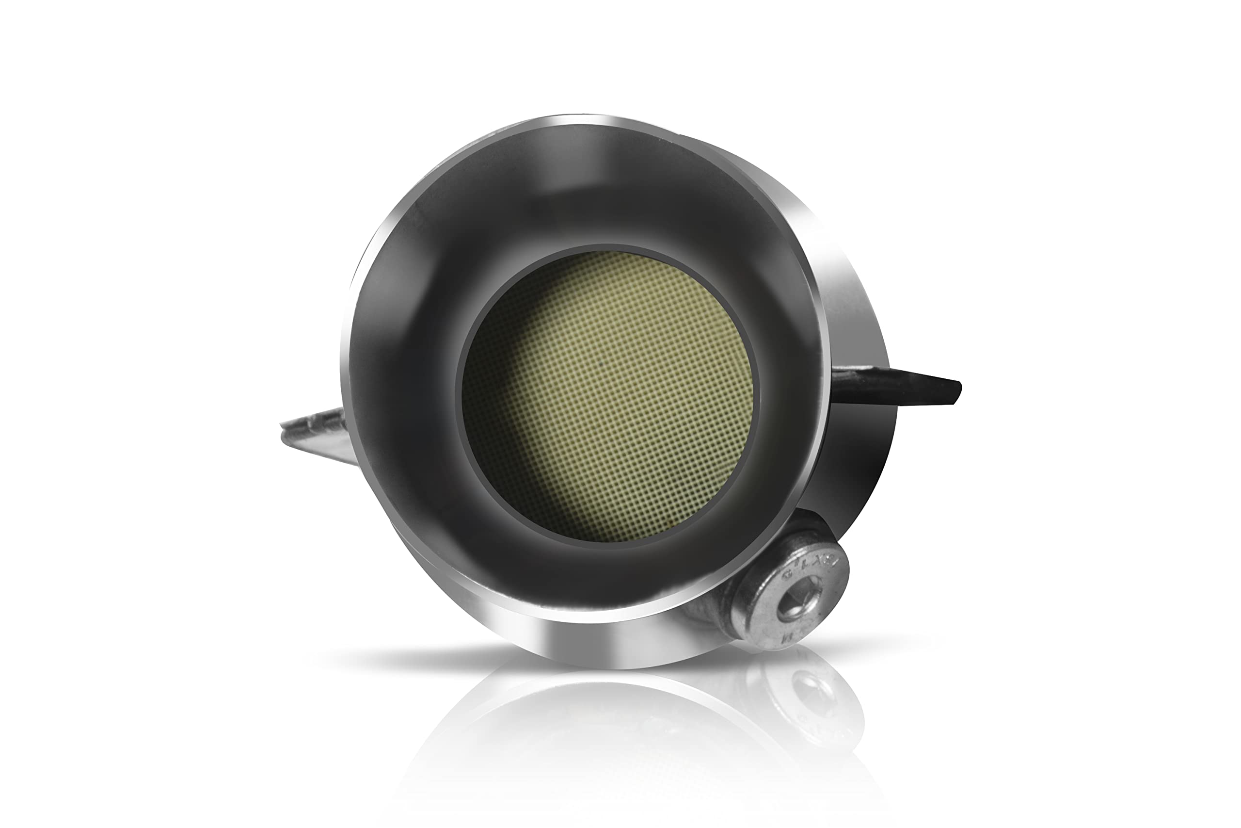 Wasaett 2' Catalytic Converter Universal 2 Inch Inlet/Outlet Cat Converter With O2 Port And Heat Shield (Epa Compliant)