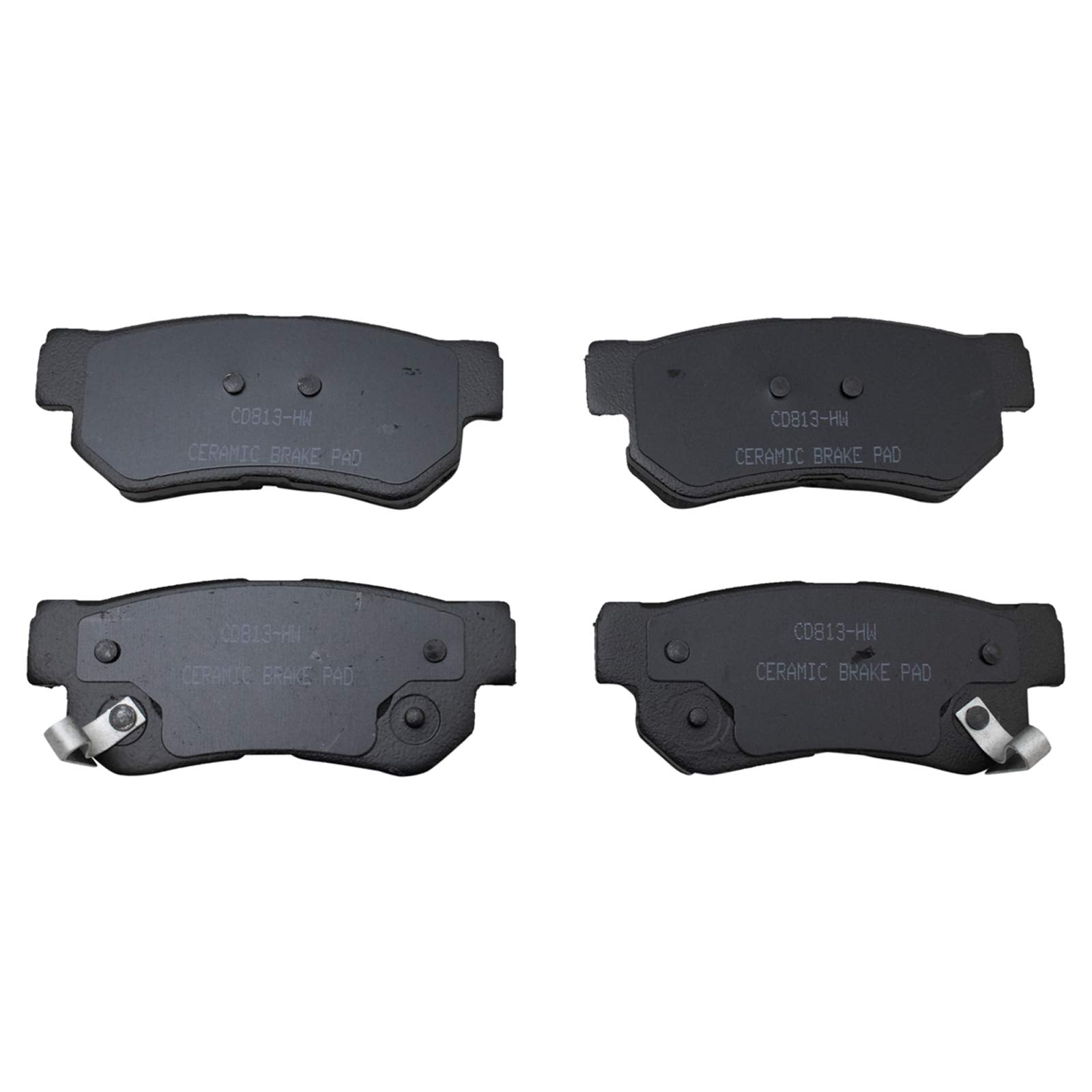 Trq Premium Posi Ceramic Brake Pad & Coated Rotor Kit Compatible With Sonata Sportage Optima
