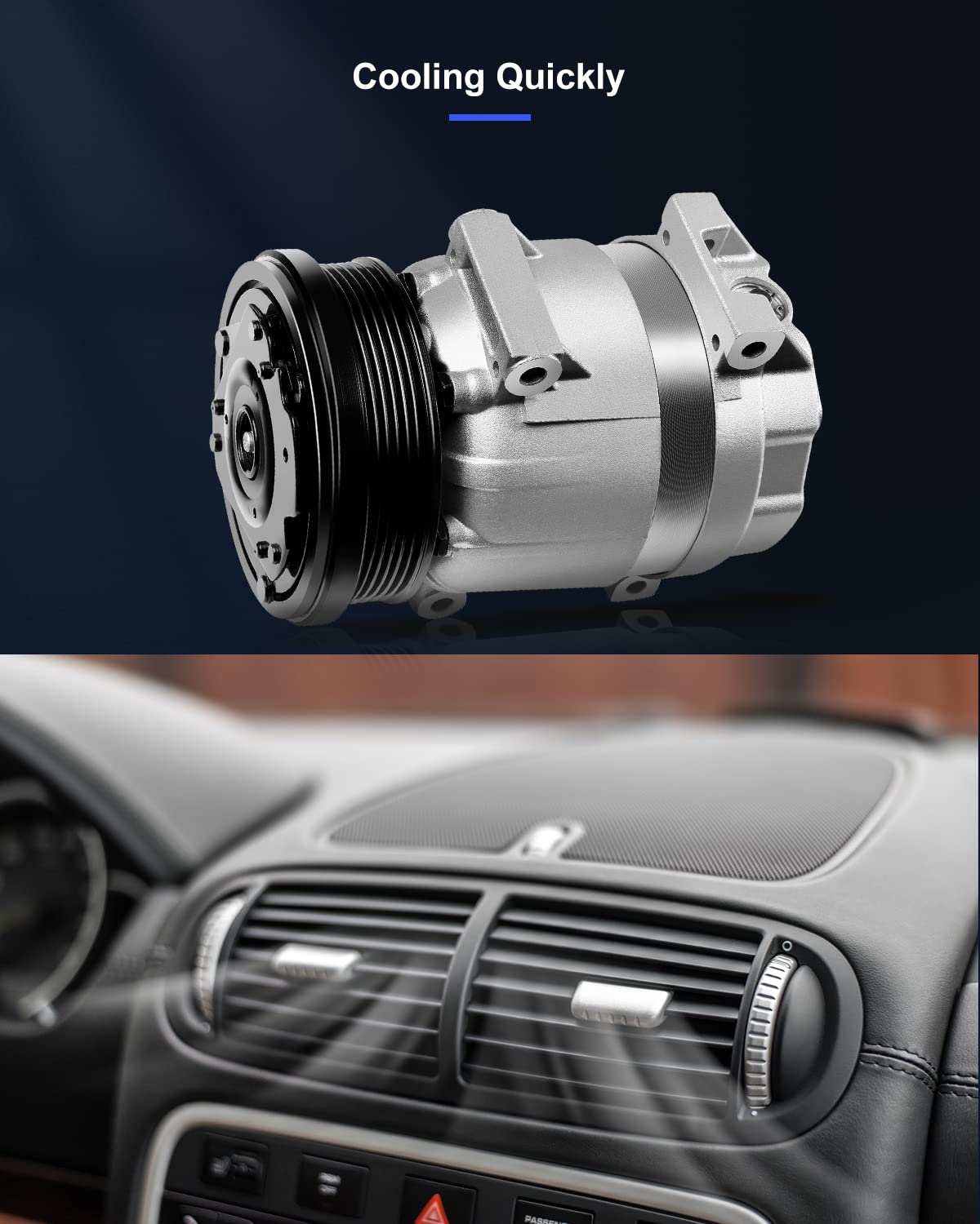 Eccpp Ac Comrpessor 2004 2005 2006 2007 2008 Fit For Chevrolet Aveo Aveo5 For Pontiac Wave Wave5 For Suzuki Swift+ 1.6L Air Cond