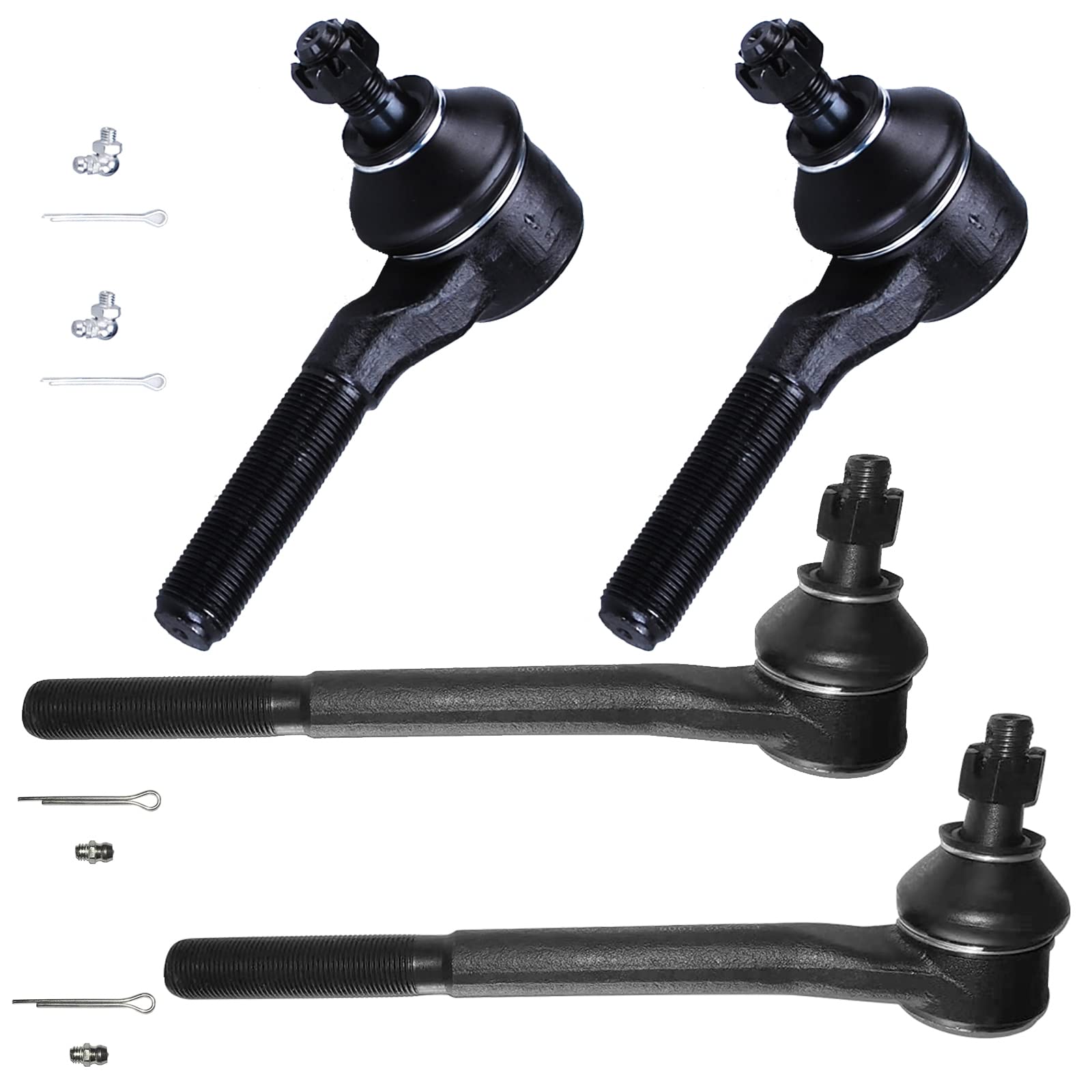 KDSA 4PC Inner and Outer Tie Rod Ends FITS for Chevrolet Blazer S10 S10 Blazer, ES2072 ES2249 Steering Tie Rods for GMC Jimmy So
