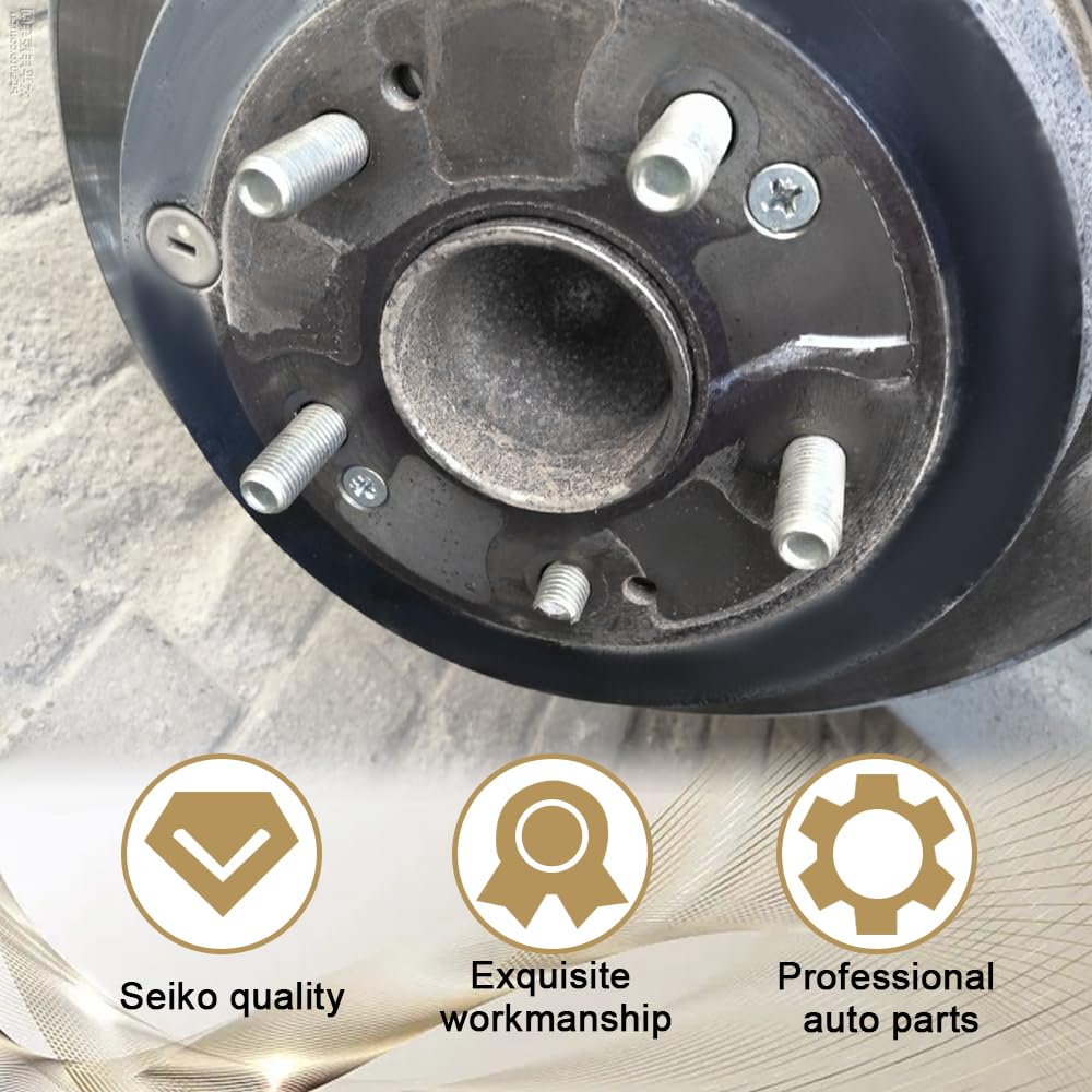 PACLVIO 5PCS Wheel Studs, Steel Tire Studs, 49mm Long & M12x1.5 Steel Lug Bolts, Wheel Lug Stud Car Accessories Compatible with