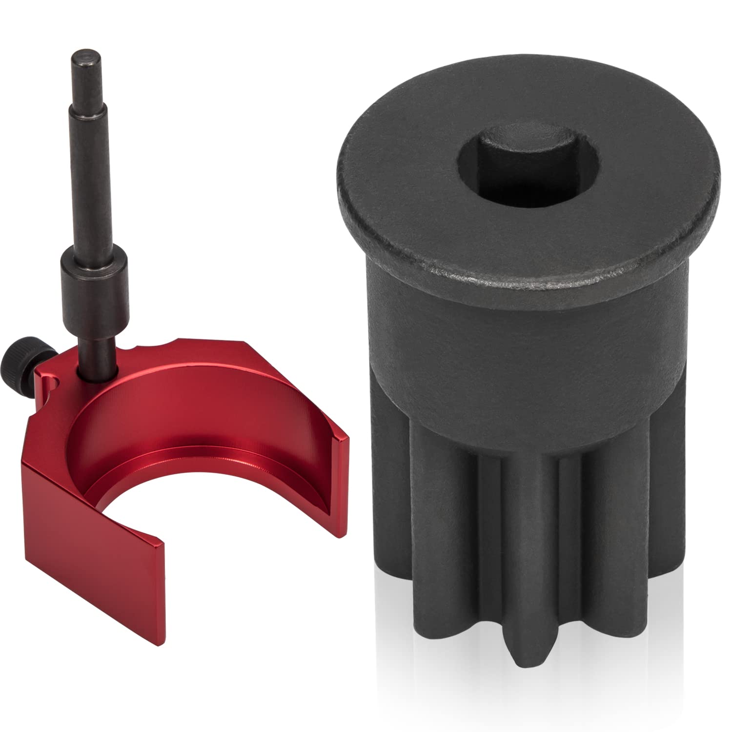 9U-7227 Injector Height Adjustment Gauge Tool & J-38587-A Engine Barring Socket Engine Turning Tool For Cat Caterpillar 3406E, C15, C16 (Set Of 2)