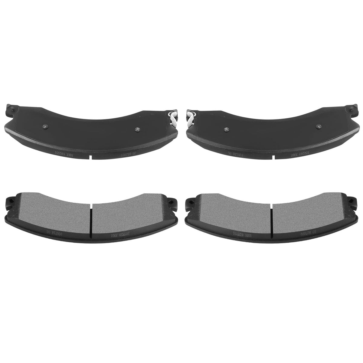 Automuto 4Pcs Front/Rear Semi-Metallic Disc Brake Pads Set D1565 For Chevrolet Express 3500/4500 Silverado 2500/3500 Suburban 35