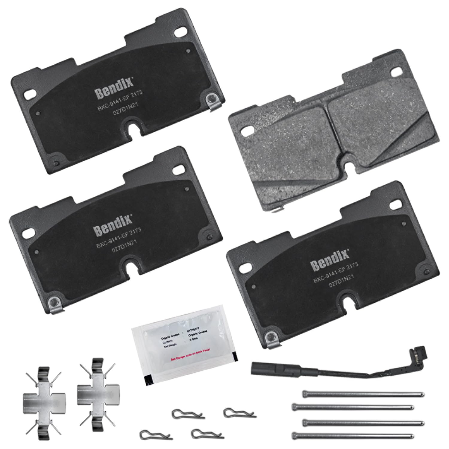 Bendix Priority1 Cfc2173 Ceramic Front Brake Pads For Select Models Cadillac Escalade,Escalade Esv,Chevrolet Cheyenne,Silverado 