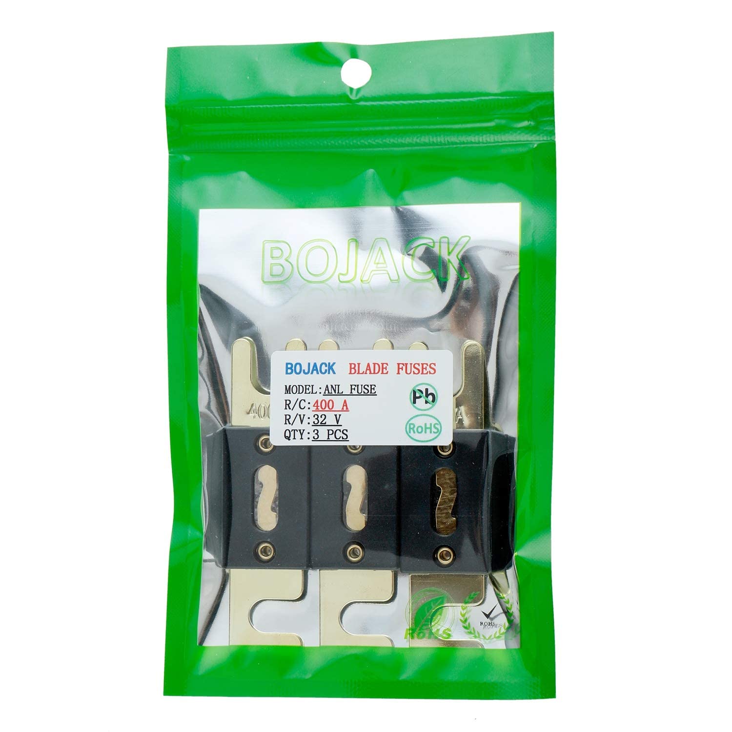 Bojack 400 Amp 32 Vdc Anl Blade Fuse For Car Audio And Video System(Pack Of 3 Pcs)