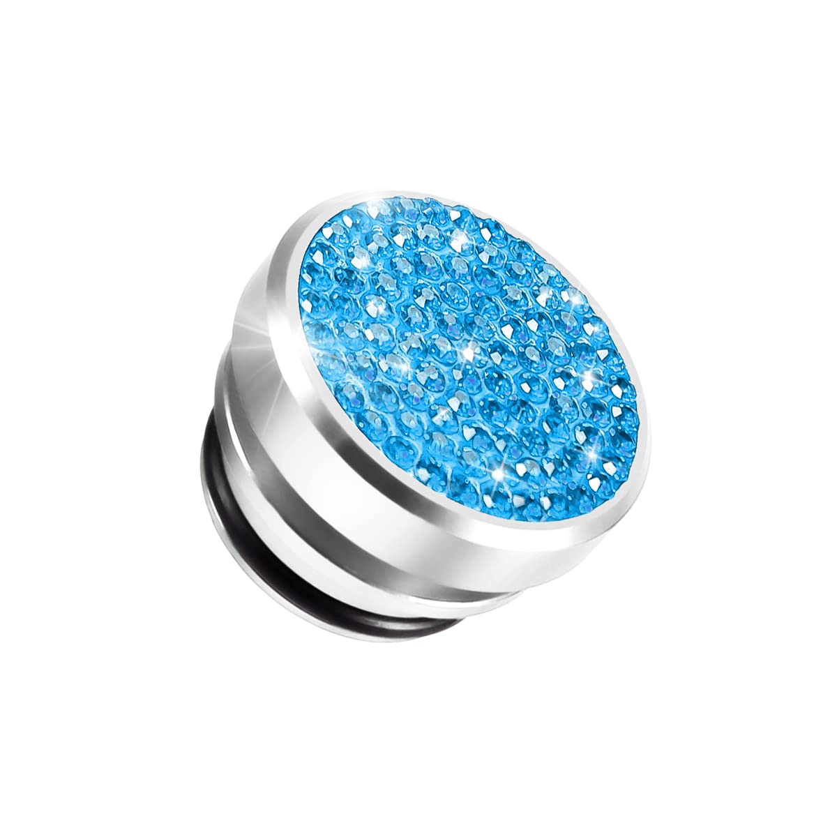 Bling Car Cigarette Lighter Plug Cover, Dustproof Cigarette Lighter Cover For Car Universal For Most Cars, Boat, Rv, Car Accessories For Men Women (Blue)