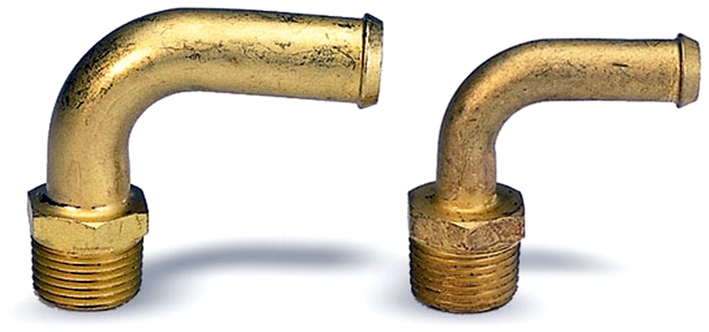 Moroso FITTING, 3/8 IN. TO 3/8 IN, 90 DEG, STREAMLINED (65140)