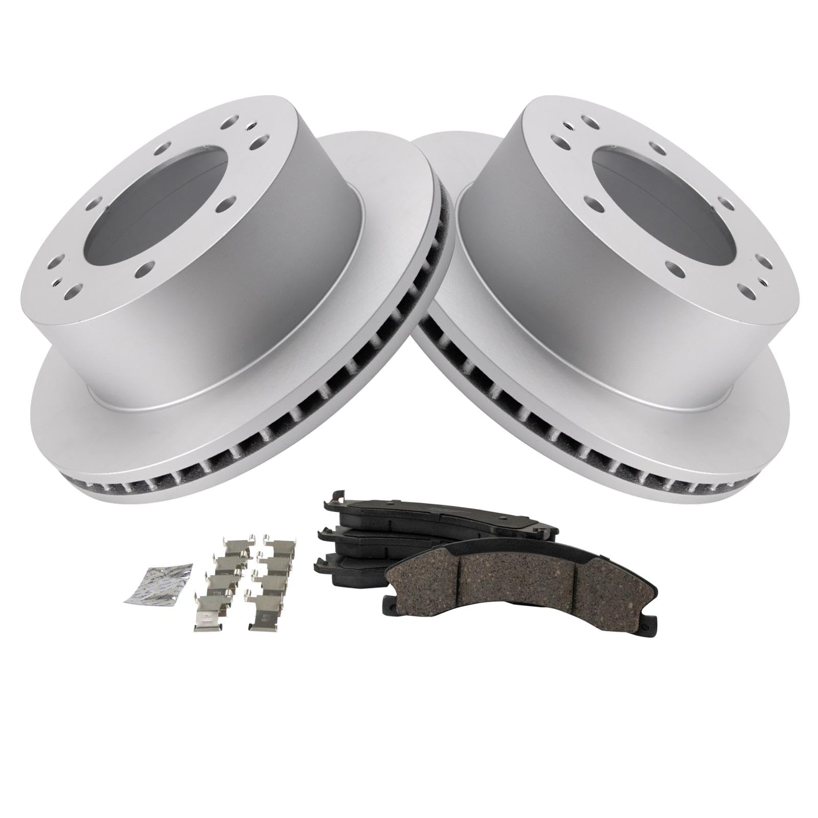 Trq Rear Brake Pad & Rotor Kit Compatible With 2011-2019 Chevrolet 2011-2019 Gmc