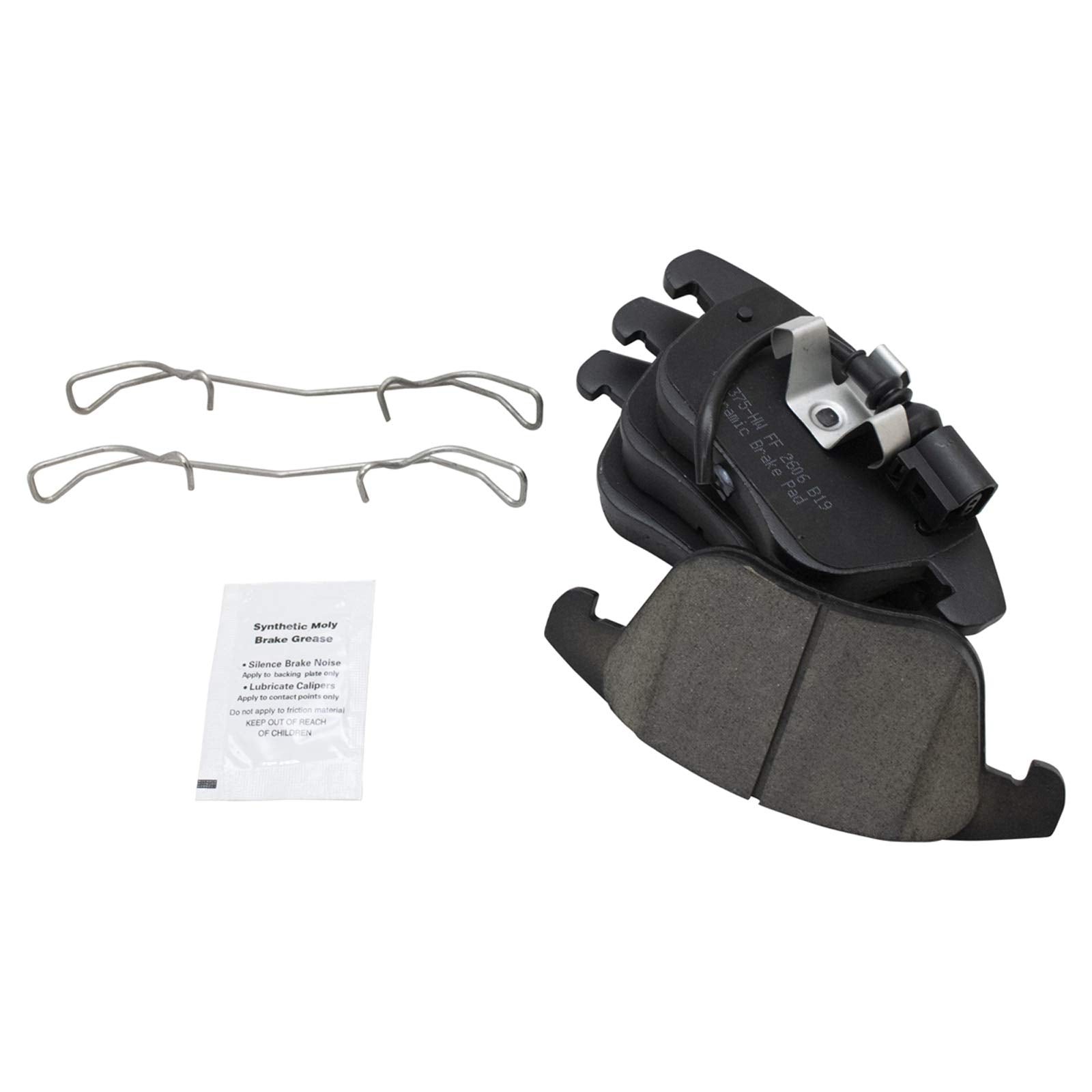 Trq Front And Rear Brake Pad & Rotor Kit Brake Pads Brake Rotor Ceramic Compatible With 2012-2015 Volkswagen Passat