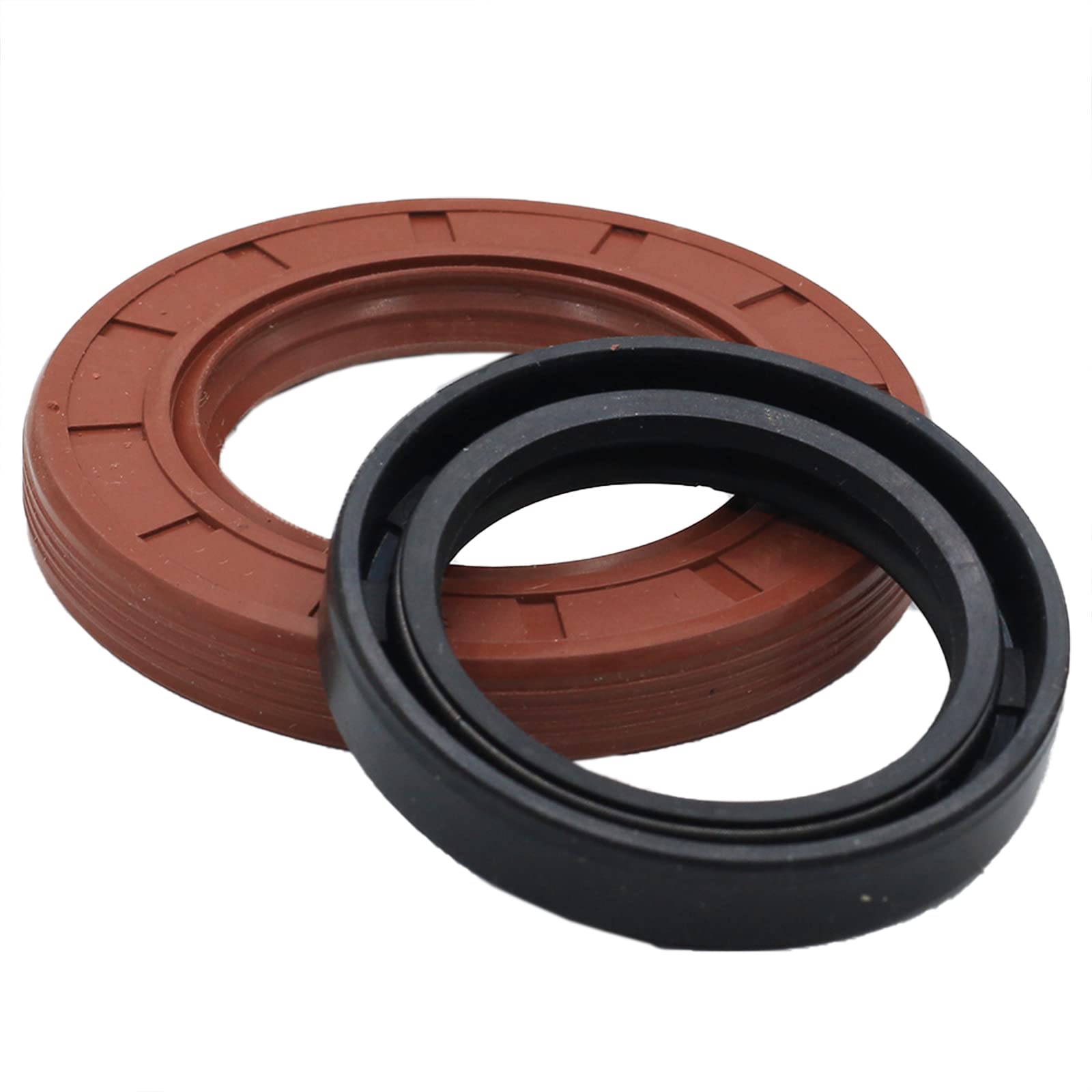 Plentzom Bottom Crank Lower Oil Seal 92049-7028 92049-7010 Compatible With Kawasaki Fh531V Fh541V Fr, Fs, Fx Series 4 Stroke Engine (92049-7028+92049-7010)