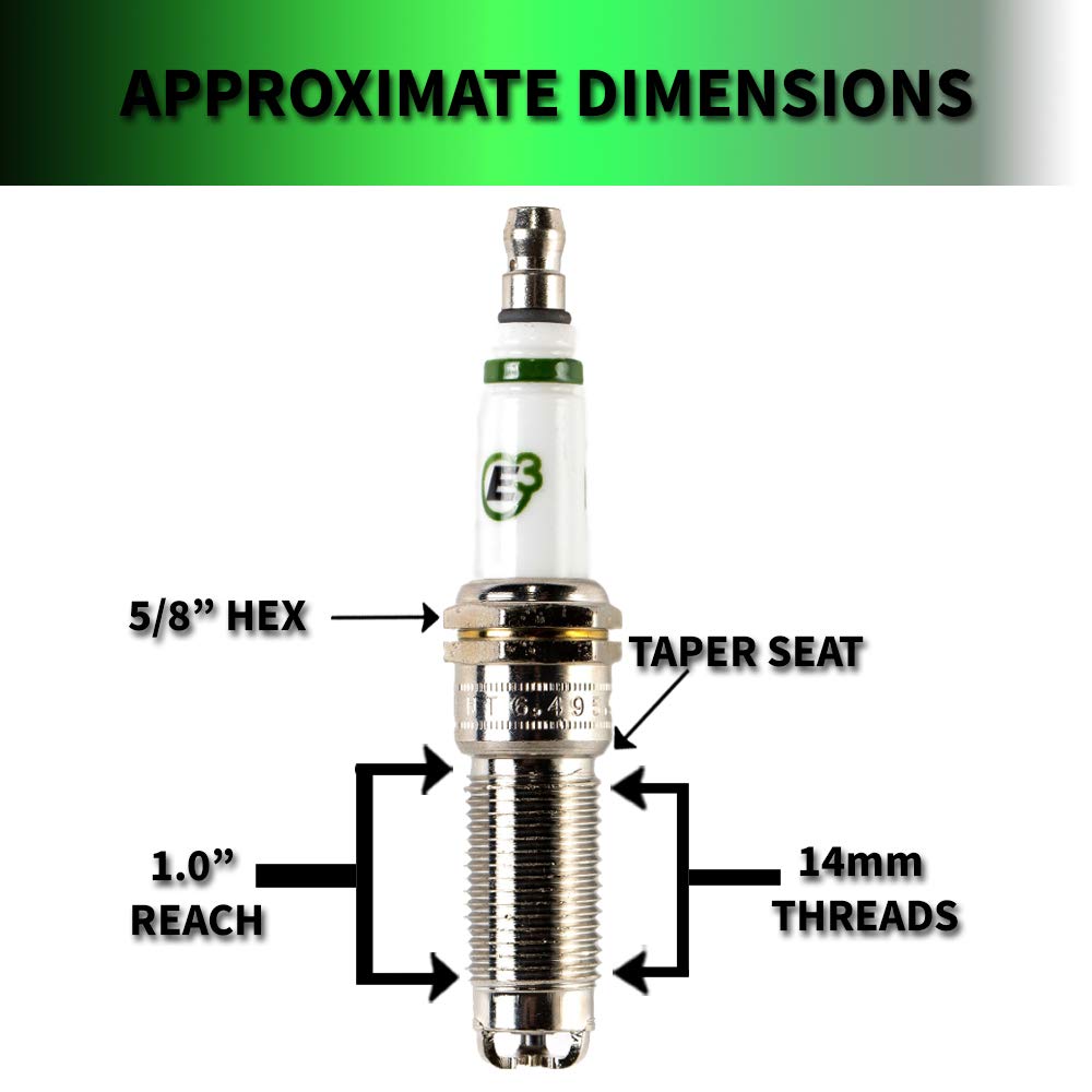 E3 Spark Plugs E3.74 Premium Automotive Spark Plug W/Diamondfire Technology (Pack Of 1)