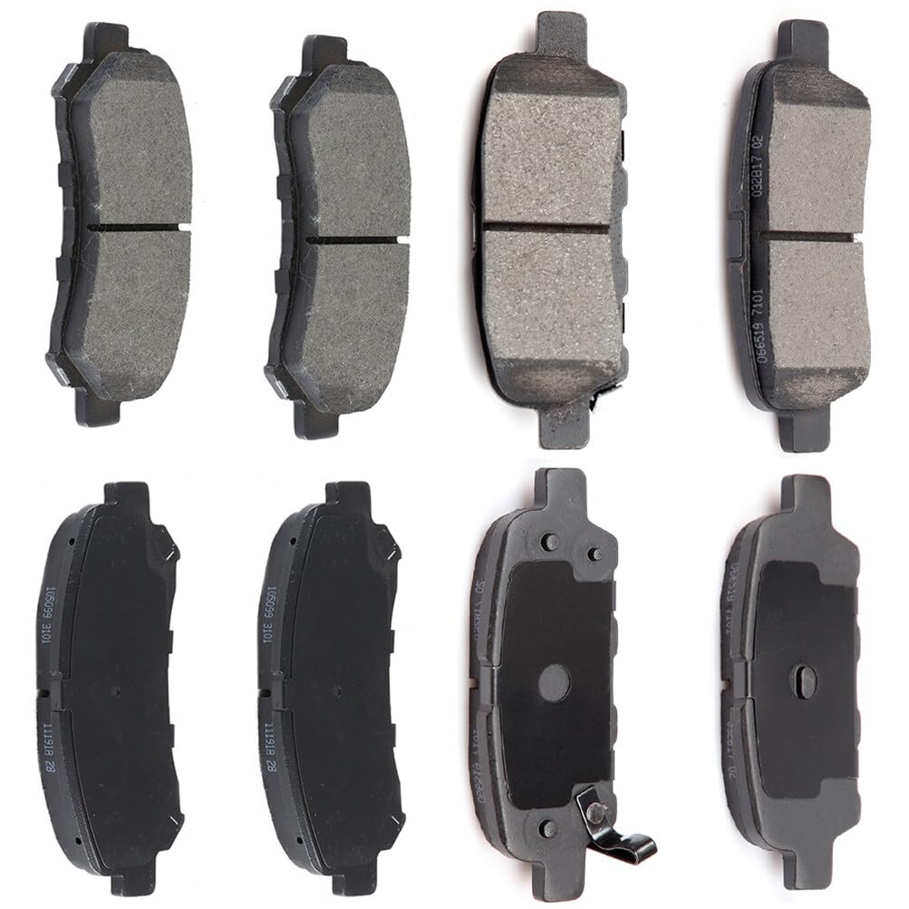 Automuto 8Pc Front & Rear Disc Brake Pads Set D905 D1374 For Nissan Maxima 2009-2014 2016-2017