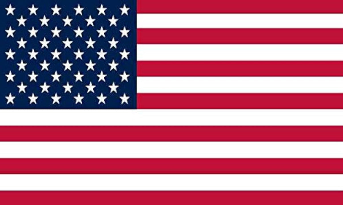 Stickertalk Usa Flag Vinyl Sticker, 5 Inches By 3 Inches