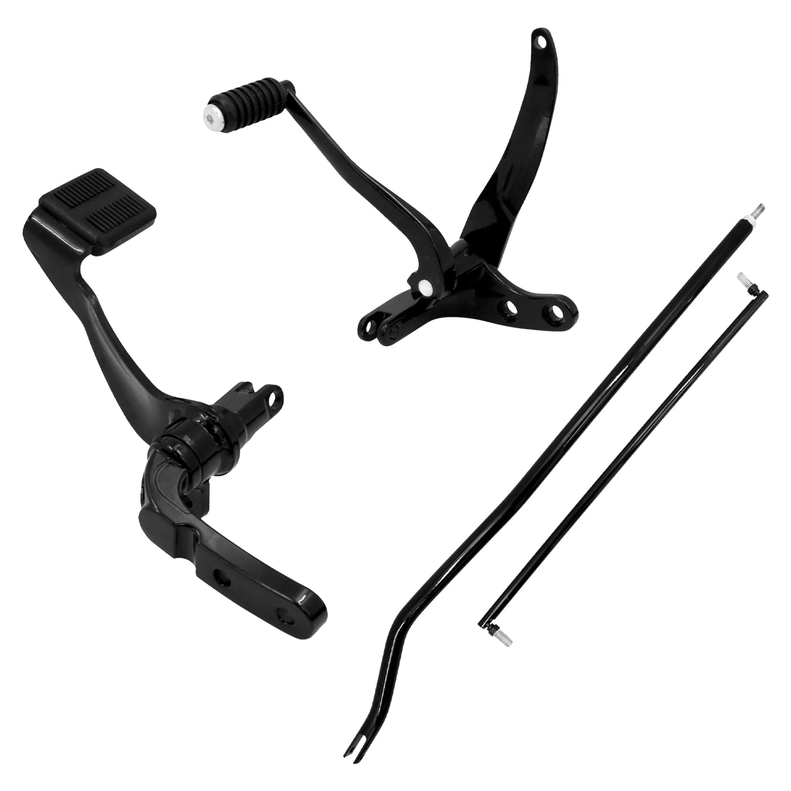 Hdbubalus Motorcycle Forward Controls Pegs Levers Linkages Kit Set Fit For Harley Dyna Low Rider Fat Bob Street Bob Wide Glide Fxdf 2006-2017