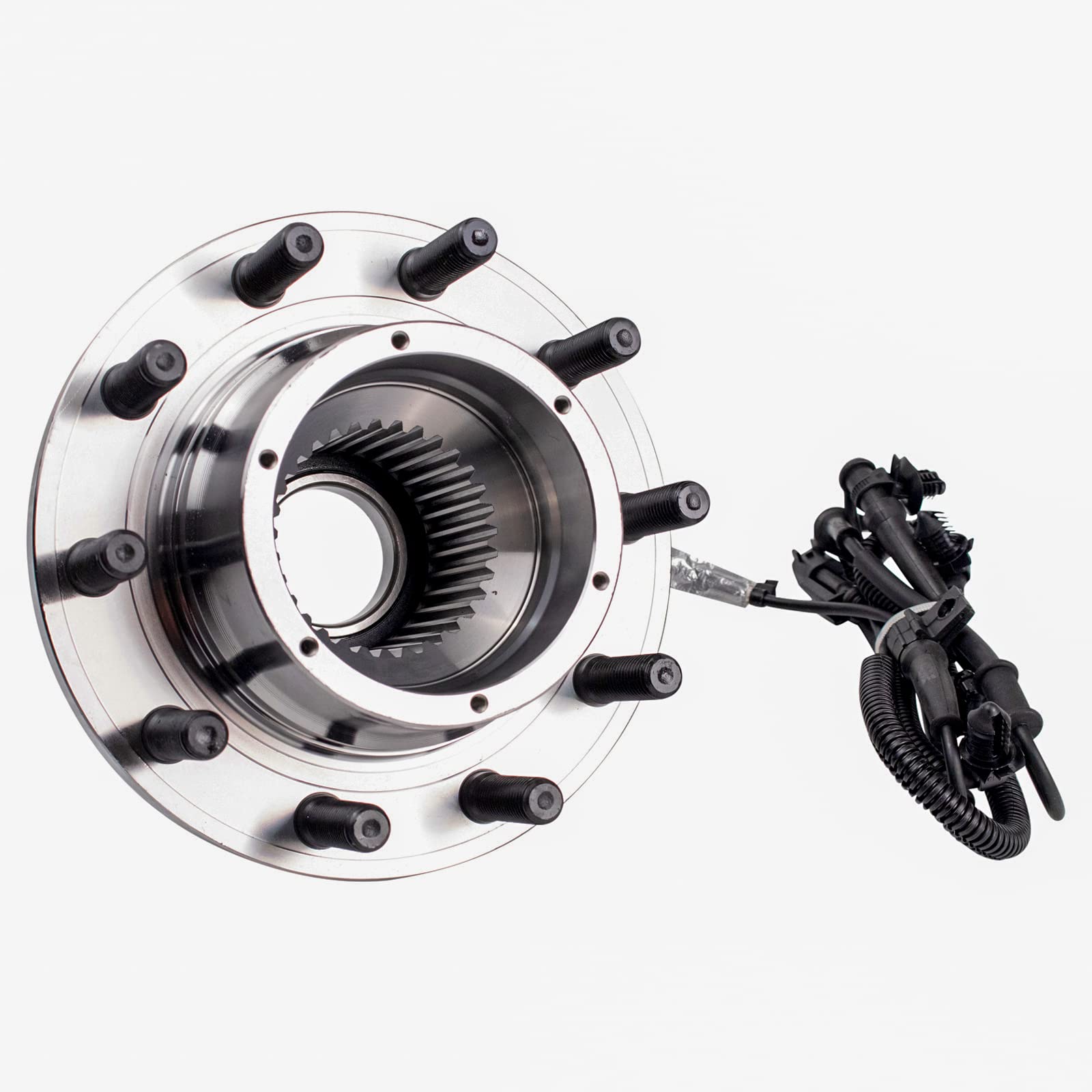 Trq Front Wheel Hub Bearings Assembly Set Compatible With 2017-2019 Ford F-450 Super Duty F-550 Super Duty