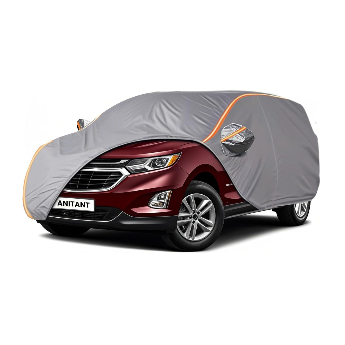 ANITANT Custom Fit Chevrolet Chevy Equinox Car Cover 2005-2025 Outdoor Waterproof Car Cover All Weather with Door Zipper Cotton 