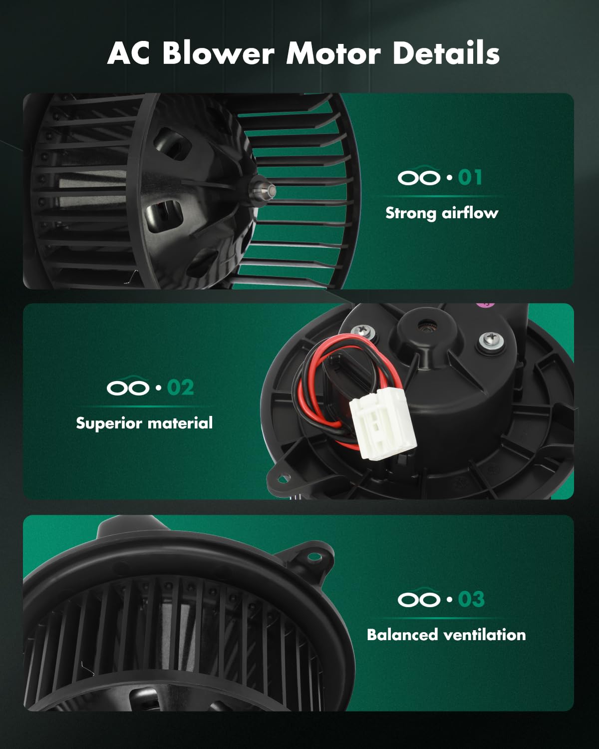 Scitoo Ac Heater Blower Motor 700315 Compatible With 2013 2014 2015 2016 Dodge Dart,2014-2016 For Dodge For Dart Hvac Blower Mot