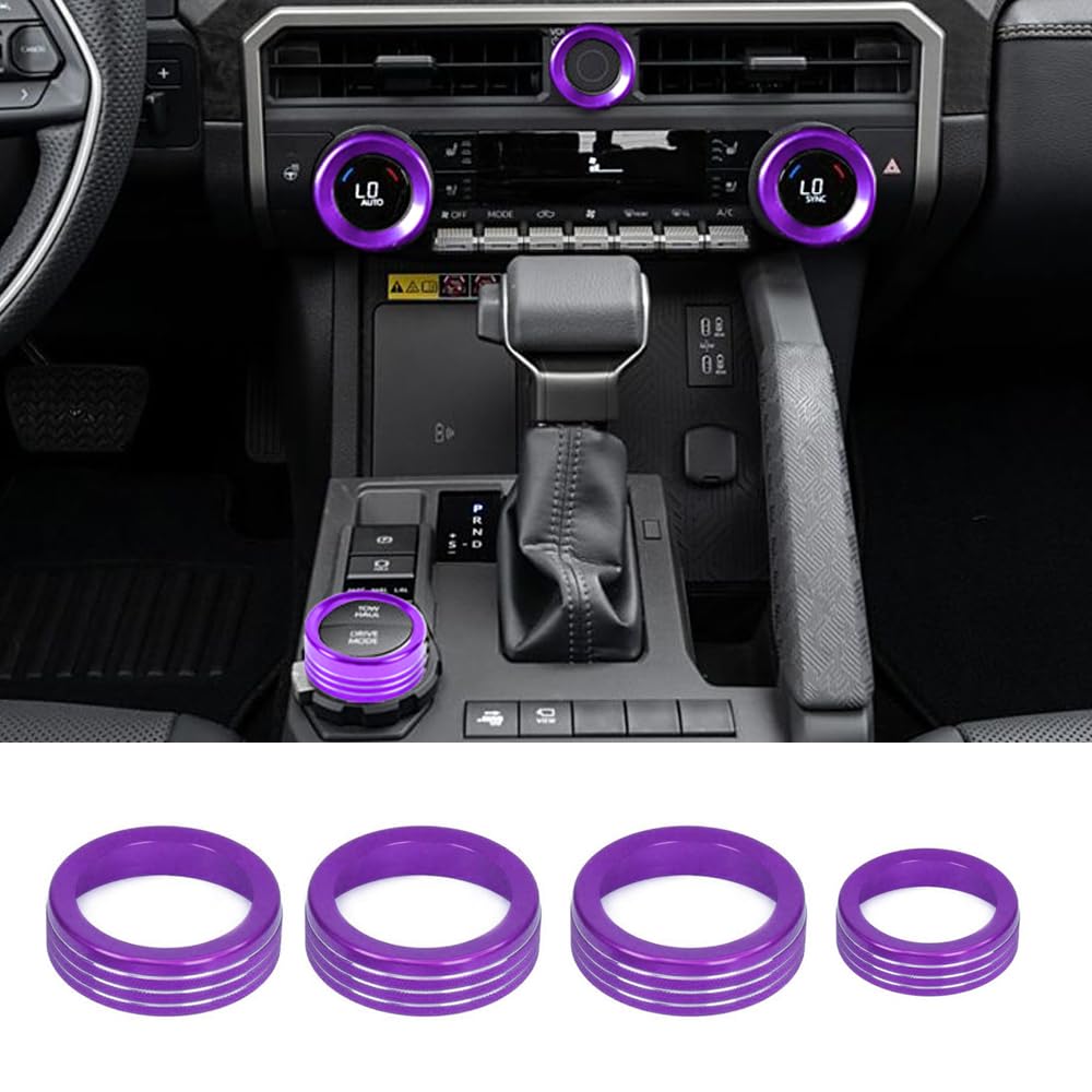 Kujooy For Toyota Tacoma 2024 2025 W/14 Display 4Runner 2025 Interior Accessories Ac Center Consoles Control Audio Switch Drive