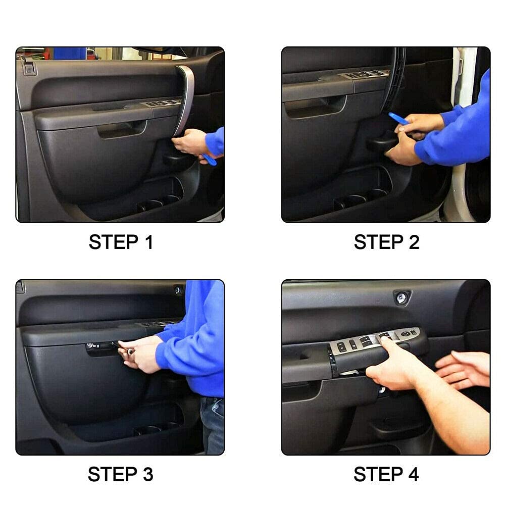 Lelecar 20833606 Driver Side Interior Door Handle For Chevy Silverado/Gmc Sierra 1500 2500 3500 2007-2013 Tahoe/Yukon 2007-2014