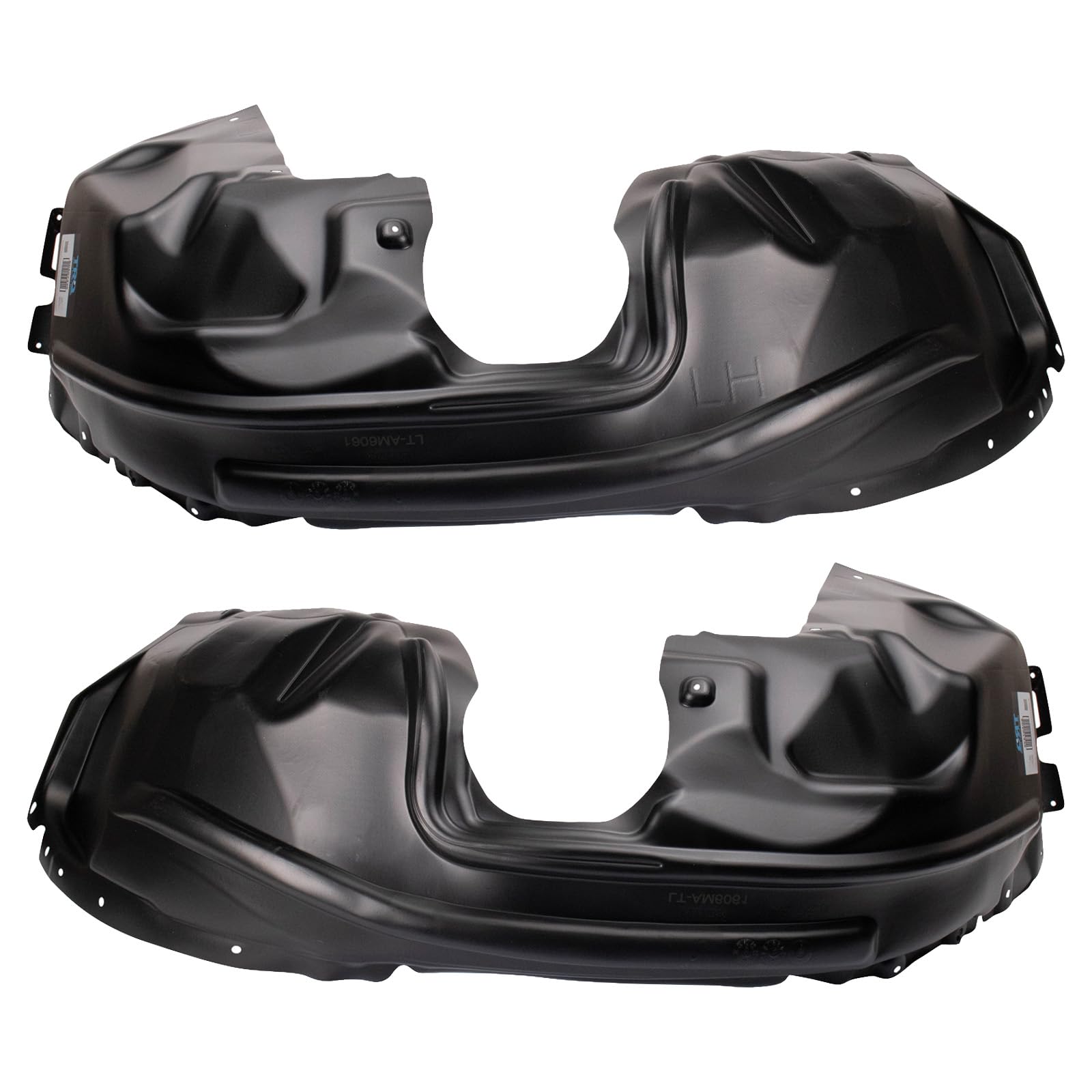 Trq Front Inner Fender Liner Set Compatible With 2019-2022 Jeep Cherokee Ch1248201 Ch1249201