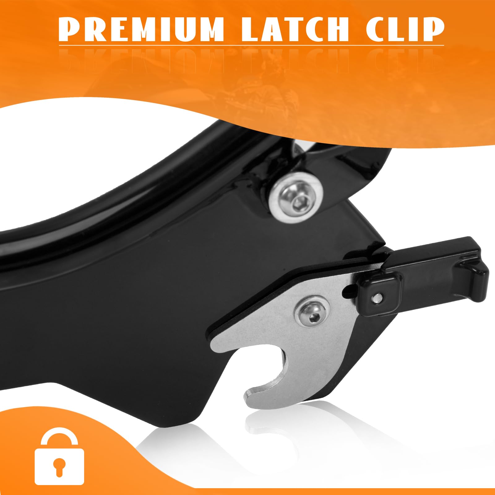 Eumti HoldFast Sissy Bar Upright for FXFB FXFBS Detachable Passenger Backrest w/Sport Luggage Rack w/Docking Hardware Quick Rele