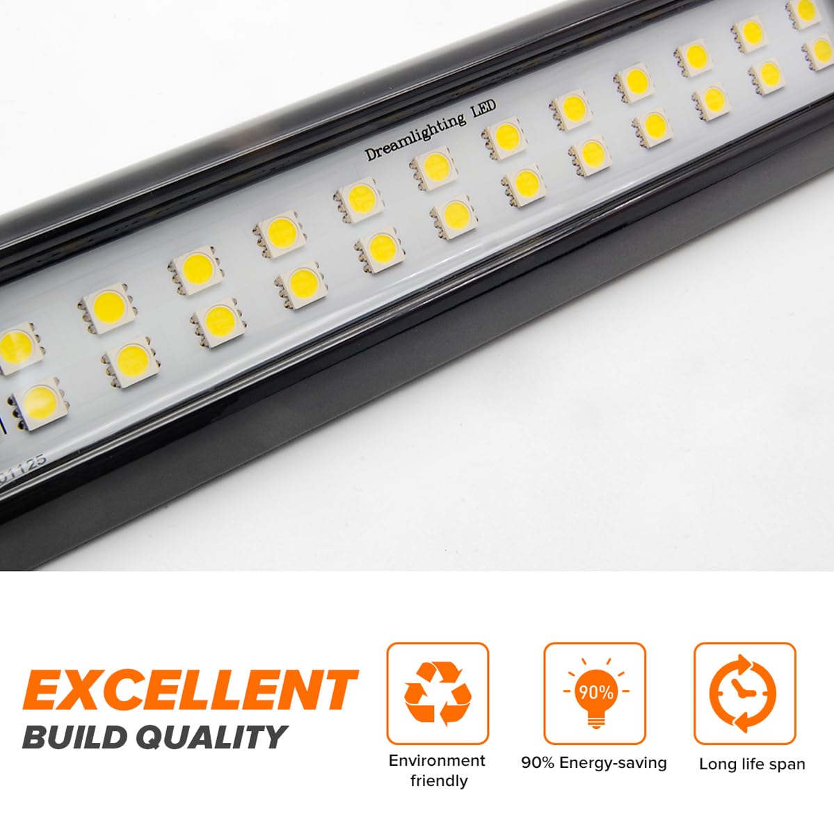 Dream Lighting Rv Awning Lights Camper Outside Porch Light Trailer Exterior Led Flood Light Bar 800 Lumen White Lighting 22Inch