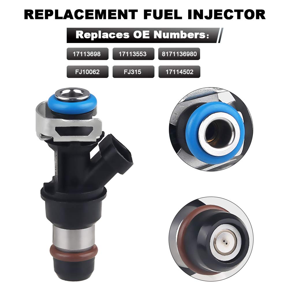 JDMON Fuel Injectors Compatible with Chevy Silverado 1500 2500 3500 Tahoe Express GMC Sierra 1500 2500 3500 Yukon Savana 4.8L 5.