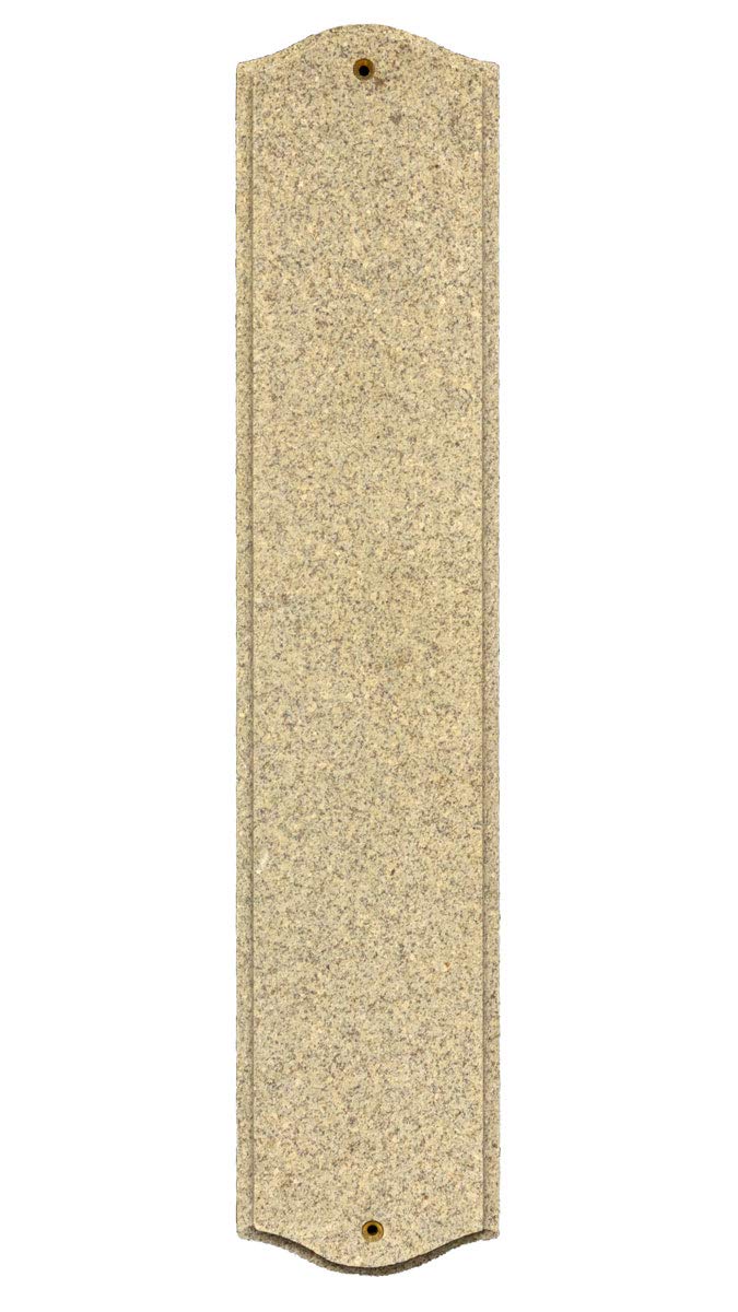 Qualarc, Inc. Solid Granite Address Plaque, Wexford Vertical, Sand Granite Natural WEX-4719-SN