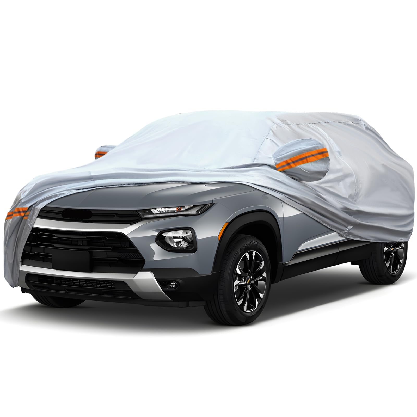 Keyoog Fit For 164''-178'' Length Suvs, 6-Layer Full Car Cover Is All-Weather Waterproof, Universal In All Seasons, Snow Prevent
