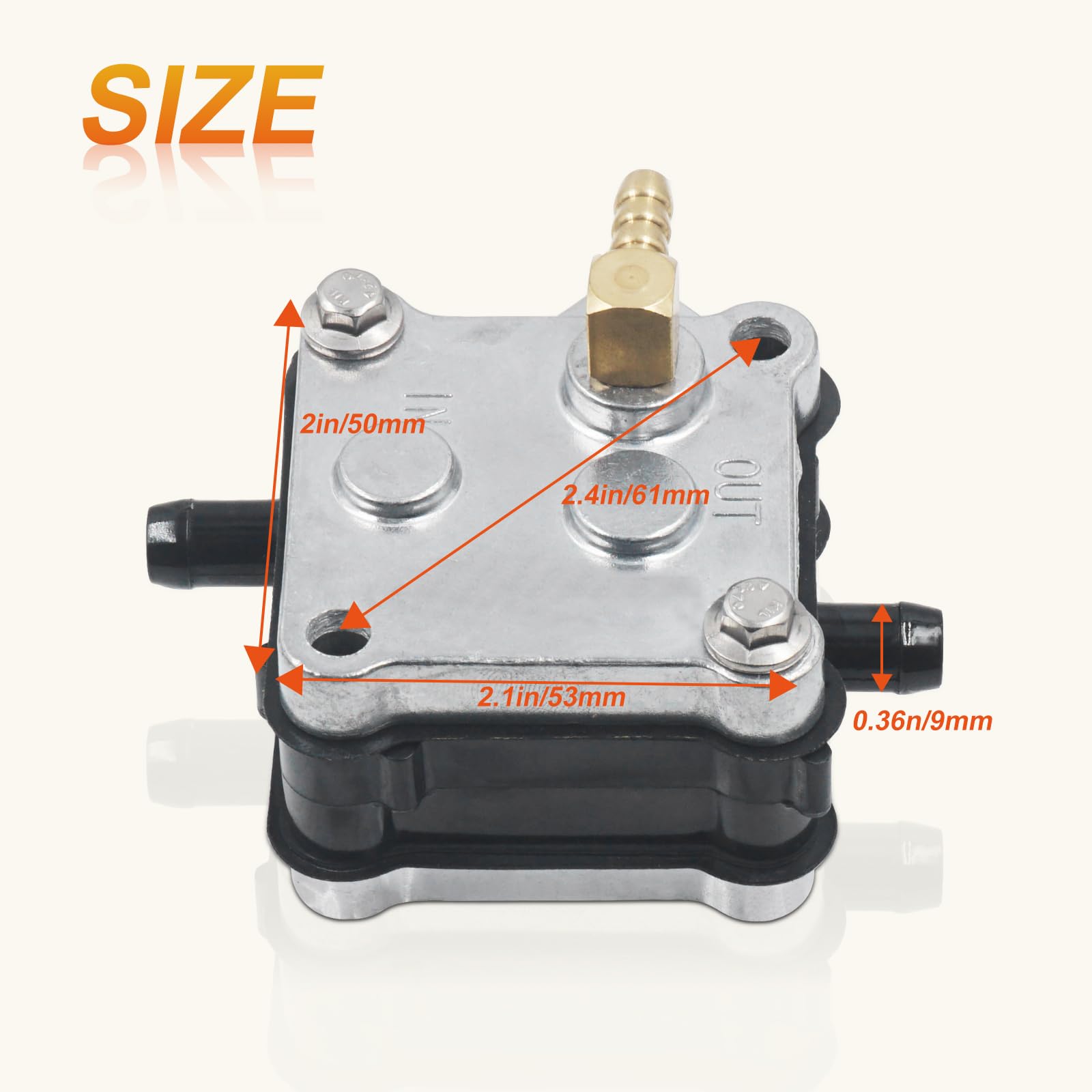 14360A78 Fuel Pump for Mercury Mariner Outboard 14360A71 14360A73 14360A16 14360A41 14360A43 14360A50, 2 Stroke 30 40 45 50 55 6
