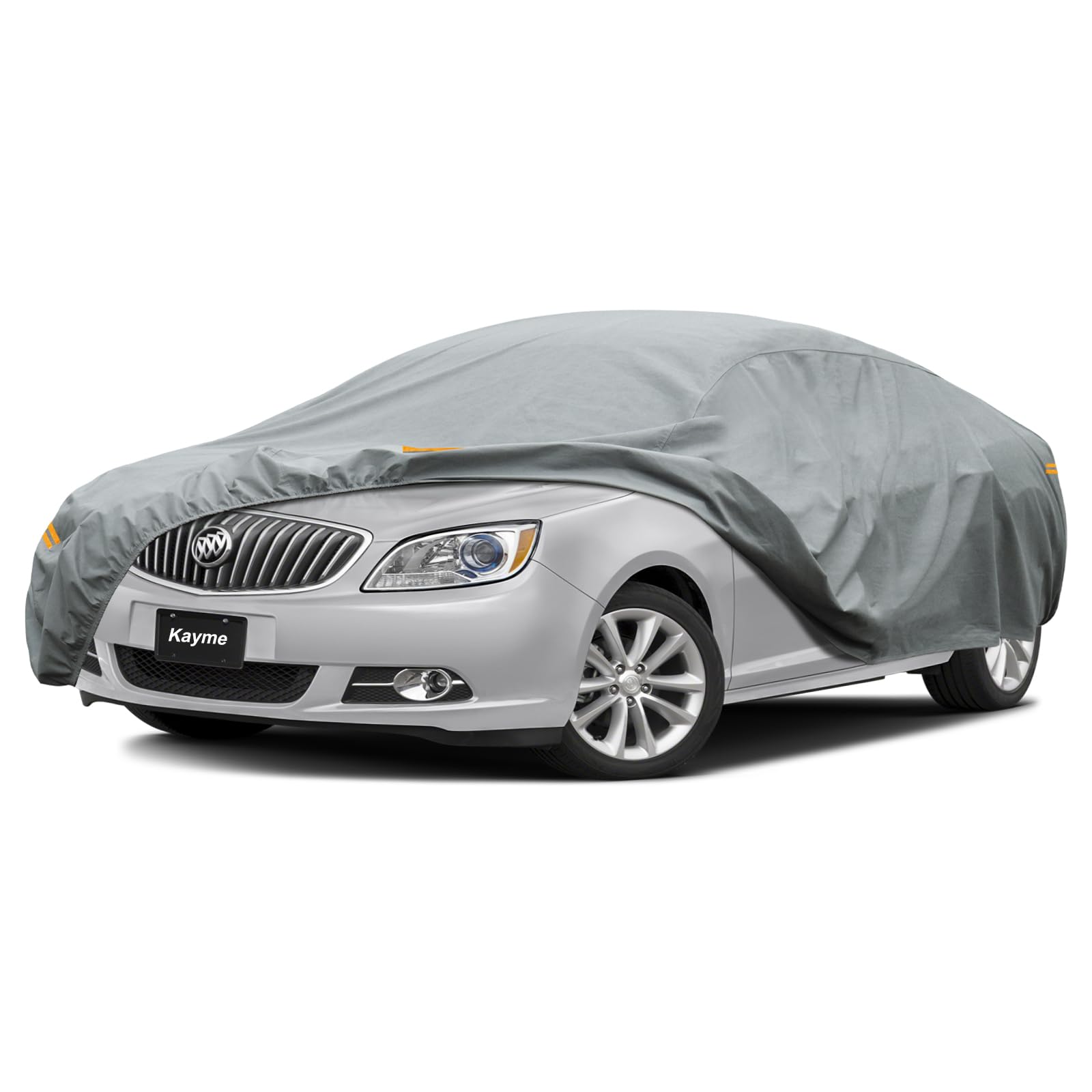 Kayme Heavy Duty Car Cover Custom Fit Buick Verano (2012-2019) Waterproof All Weather For Automobiles, Full Exterior Covers Sun