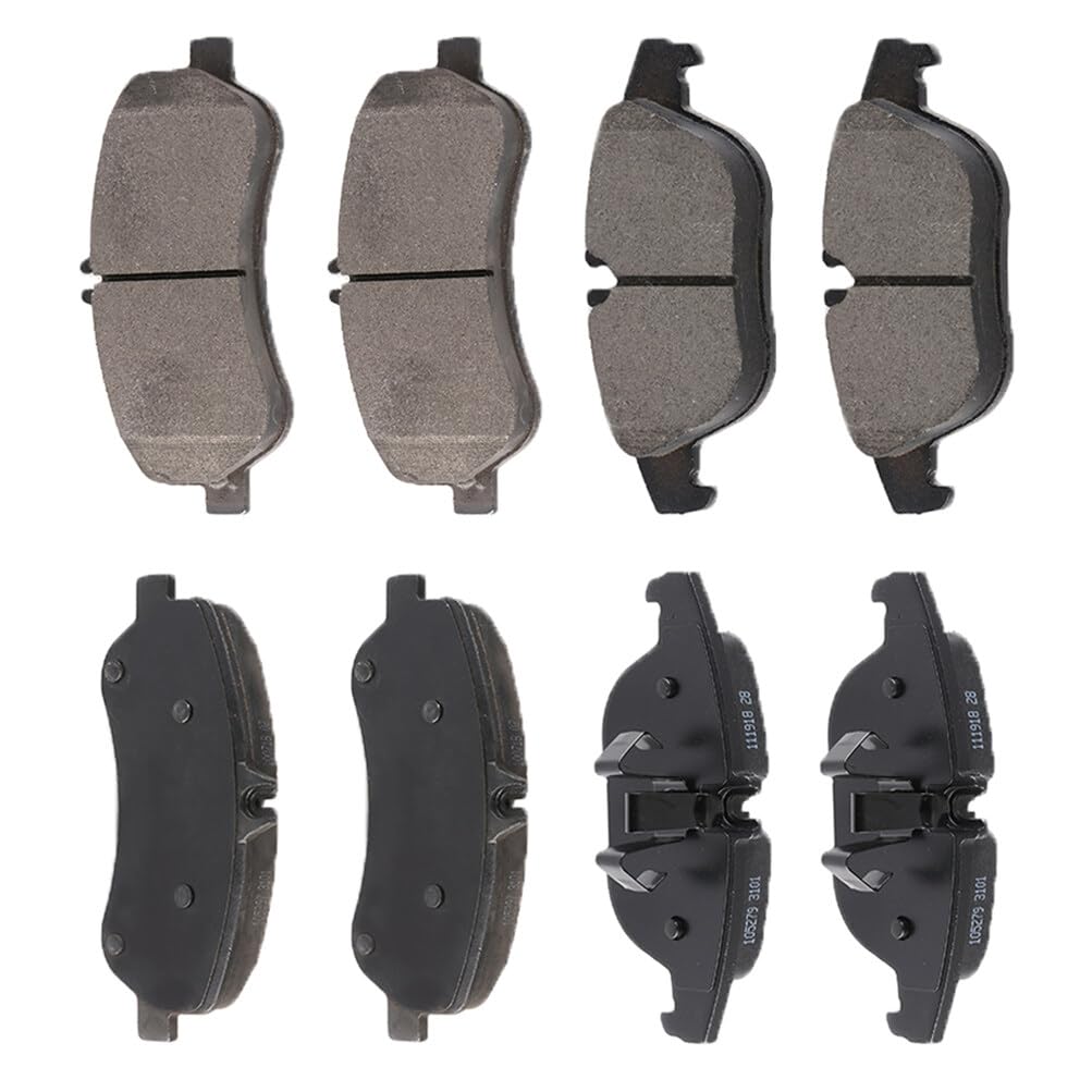 Automuto 8Pcs Front & Rear Semi-Metallic Disc Brake Pads Set D1341 D1406 For Mercedes-Benz Glk250 2013-2015,For Mercedes-Benz Gl