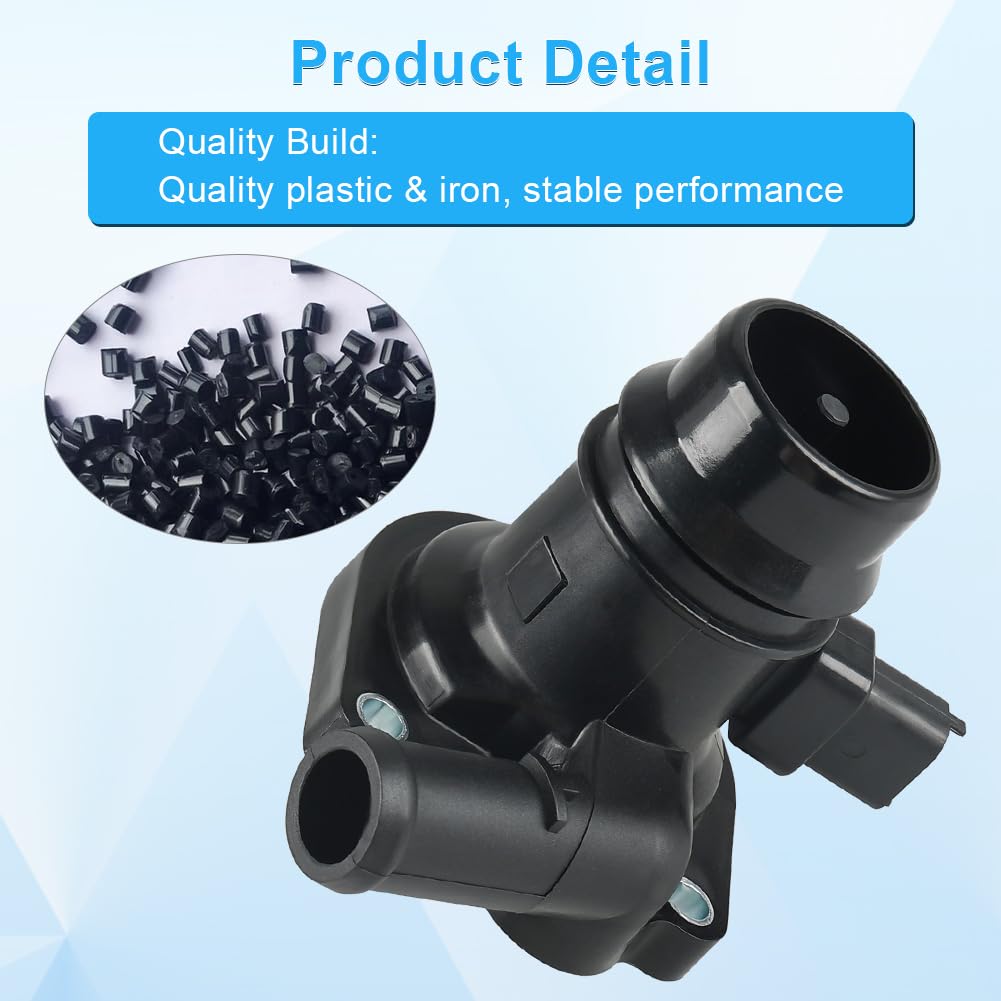 Wmphe 55565336 Engine Coolant Thermostat Housing Assembly Compatible With 2011-2016 Chevy Cruze Limited 1.4L Replace Oem 5556533