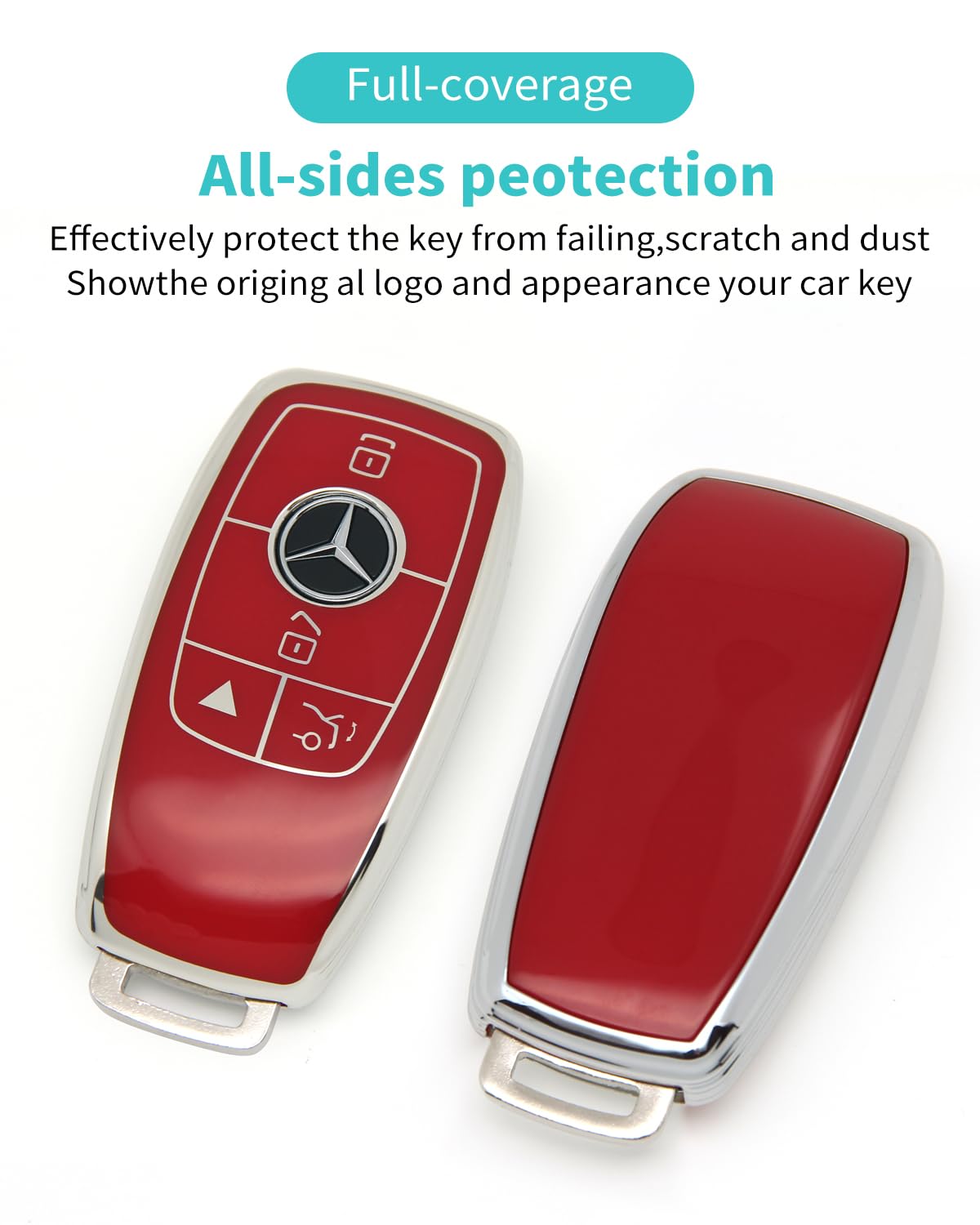 Haoyoumei Suitable For Mercedes Benz Keys.Advanced Soft Tpu Key Cover Is Compatible With C E R S G S Cls Clk Glc Ml Gle Gls Sl S