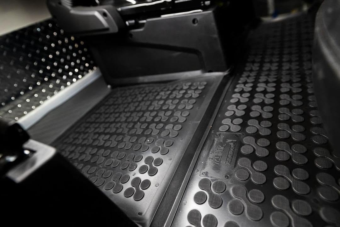 Rezaw-Plast Cargo Mat For Dodge Ram Promaster 2014-2024 With 159Ext Wheelbase All Weather Anti Slip Heavy Duty Bed Liner Rubber All-Season Promaster Van Accessories Black (Front Floor Mat)