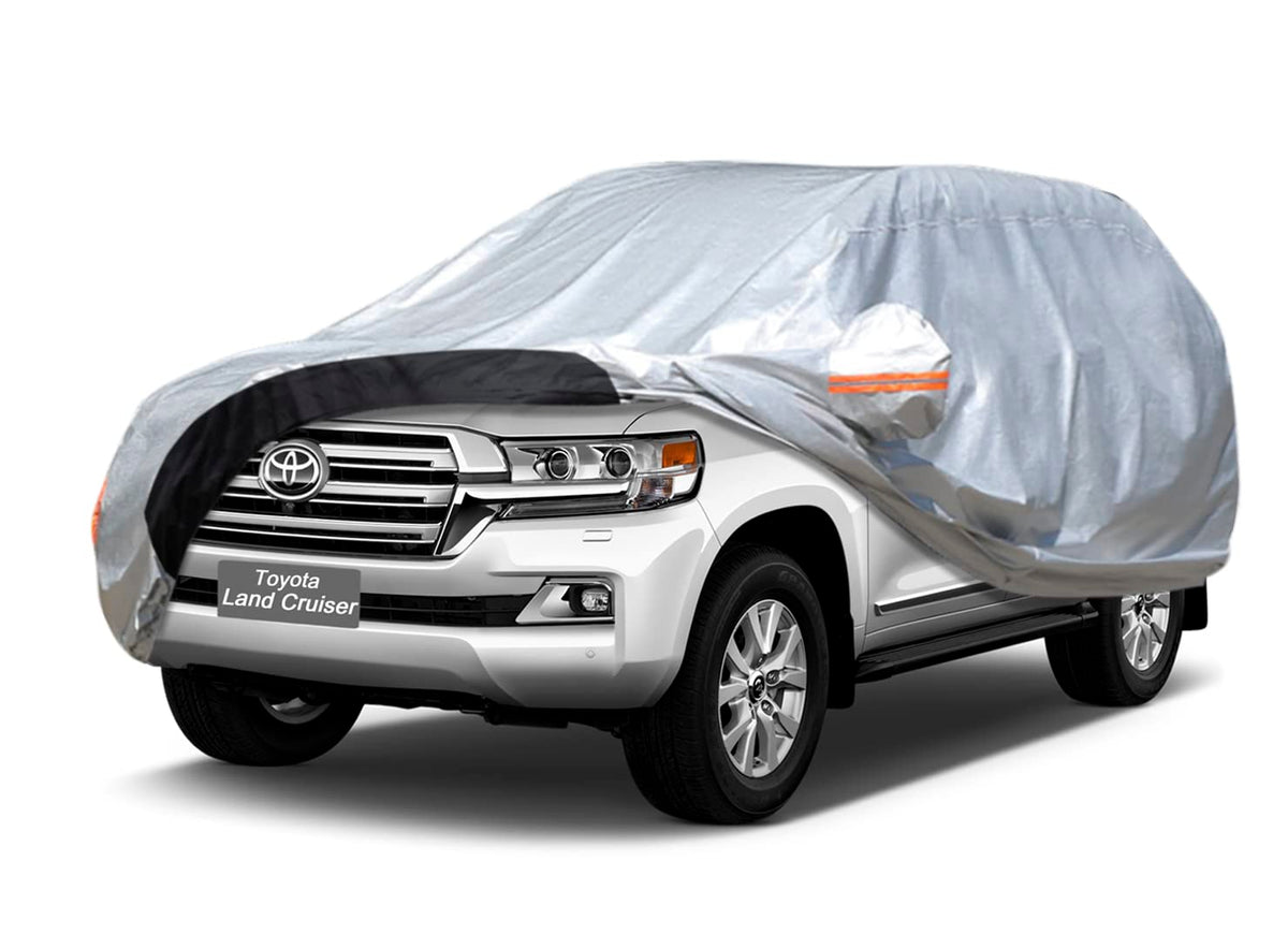 Gunhyi Car Cover Custom Fit Toyota Land Cruiser (1990-2021) Waterproof For Automobiles, Oxford Sun Rain Dust Snow Protection (Sh