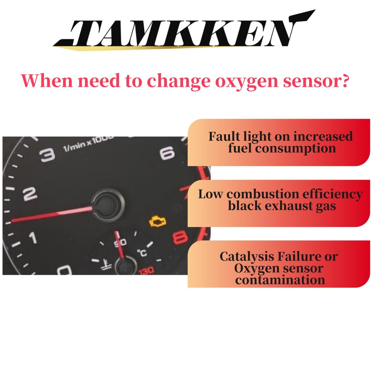 TAMKKEN 234-4587 Oxygen O2 Sensor Compatible with Dodge Charger Dakota Durango Ram Jeep Commander Liberty Wrangler Grand Cheroke