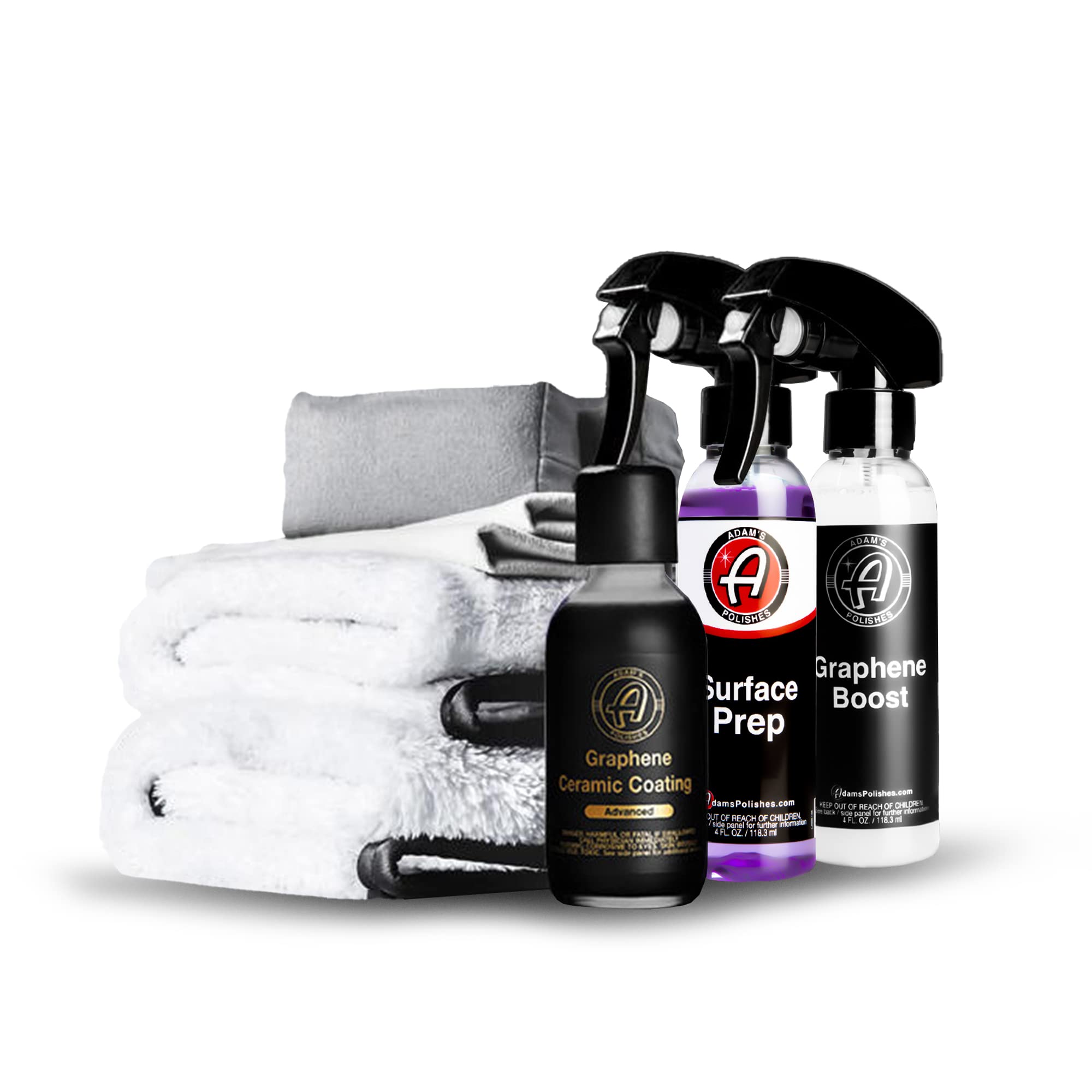 Adams Advanced Graphene Ceramic Coating Kit - 10H Graphene Coating For Car Detailing Professionals  9+ Years Of Protection & Pat