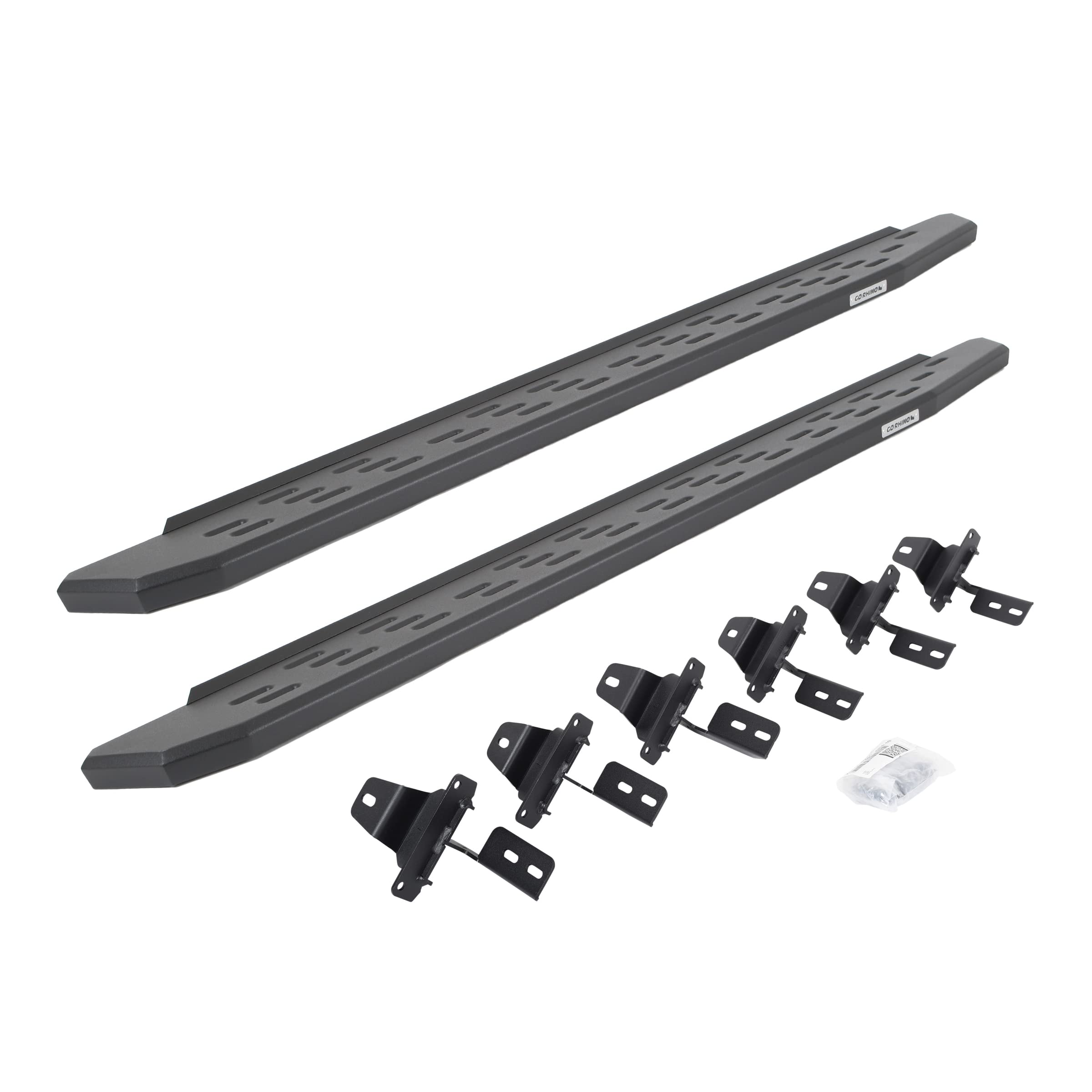 Go Rhino 69651687Pc Rb30 Running Boards With Mounting Bracket Kit For Jeep 20-23 Gladiator (Crew Cab Pickup)