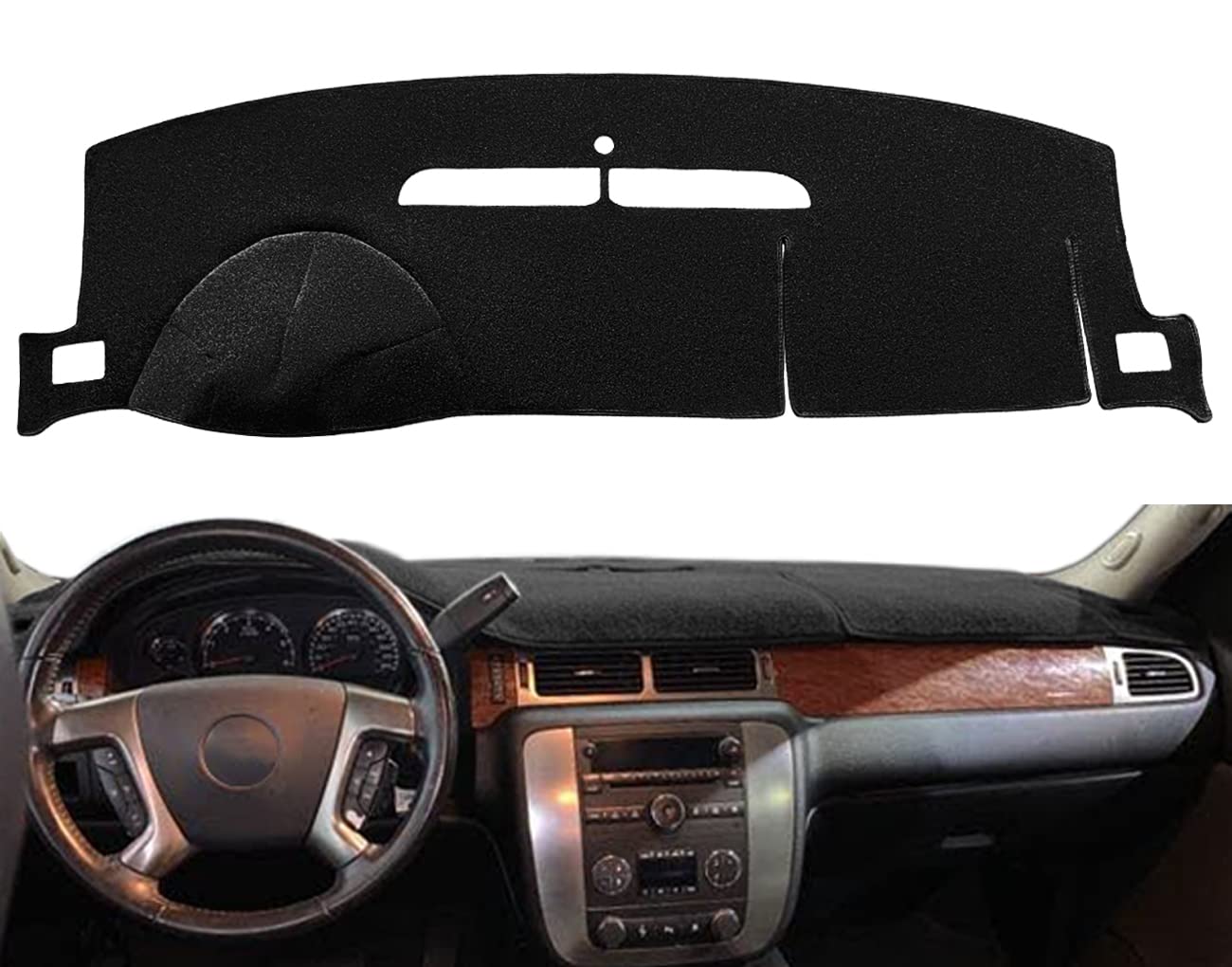 Dashboard Cover Dash Mat Fit For 2007-2014 Chevy Chevrolet Tahoe Suburban,2007-13 Chevy Avalanche Silverado 1500 2500 3500 Ltz /