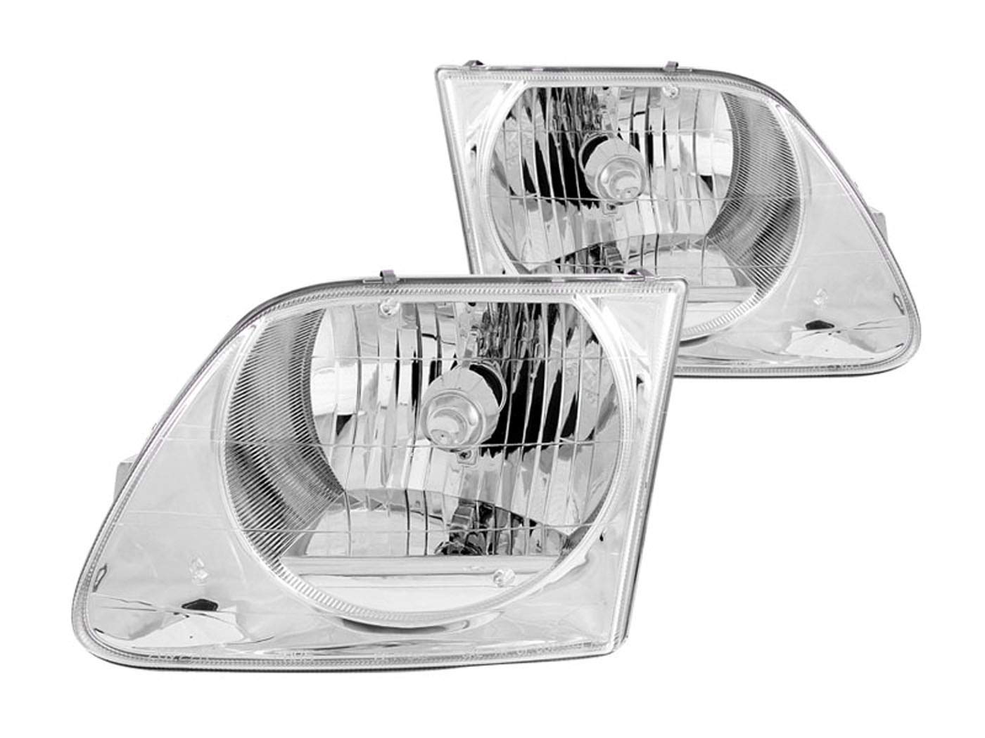 Anzo Usa 111030 Ford F-150 Crystal Chrome Headlight Assembly - (Sold In Pairs)