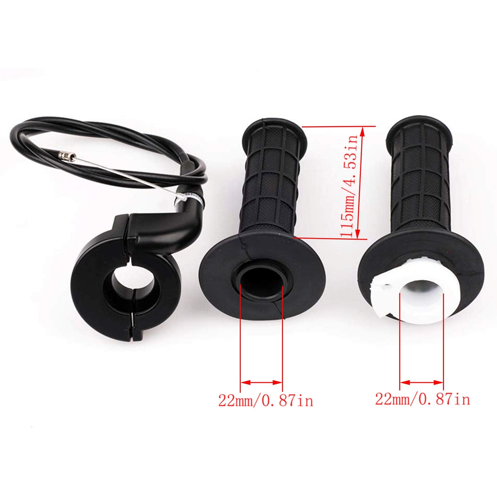 Liyyoo Throttle Cable Kit, Throttle Handle,Right Brake Lever And Left Handle, For Xr80 Xr100 Crf70 Crf80 Crf100 Pit Dirt Motor B