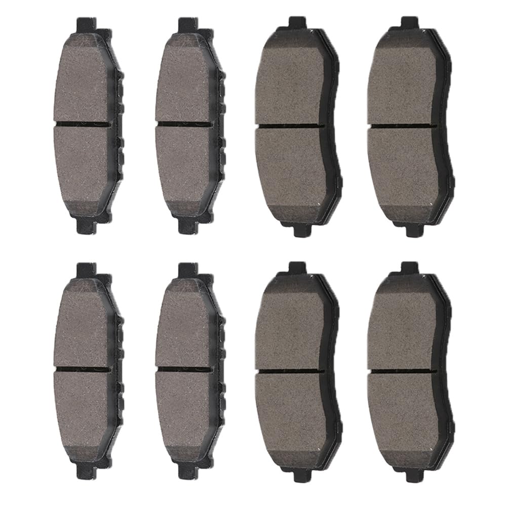 SCITOO Disc Brake Pads Kits D929-7880 & D1114-8218 Front Rear 8Pcs Brake Pads Set Fit For Subaru For Impreza 2008-2011,For Subar