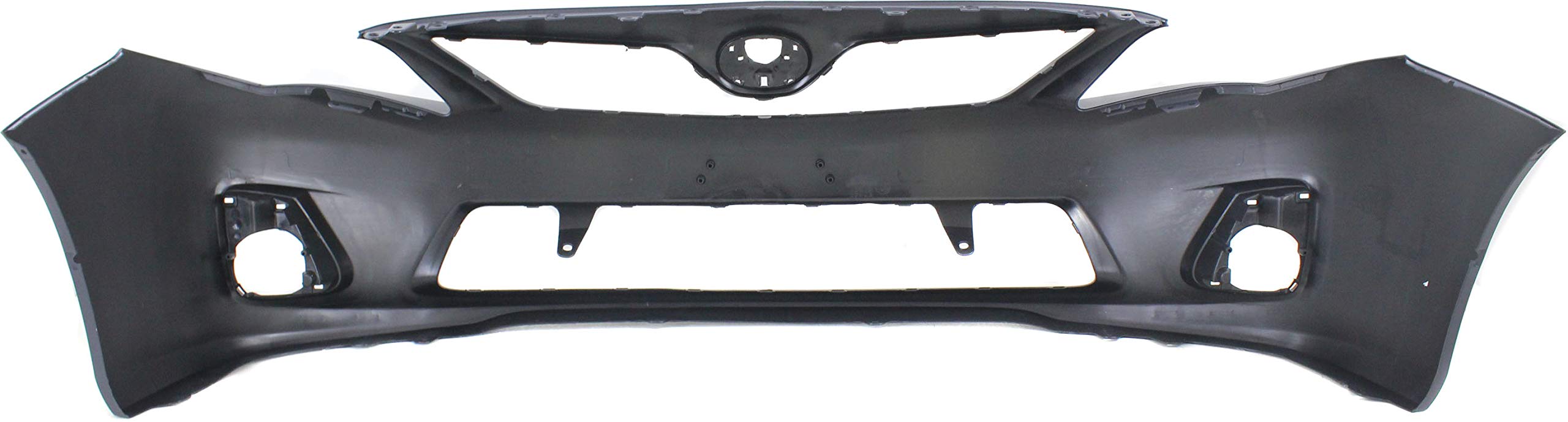 Evan Fischer Front Bumper Cover Compatible with 2011-2013 Toyota Corolla Base/CE/L/LE Models, North America Built Vehicle with B